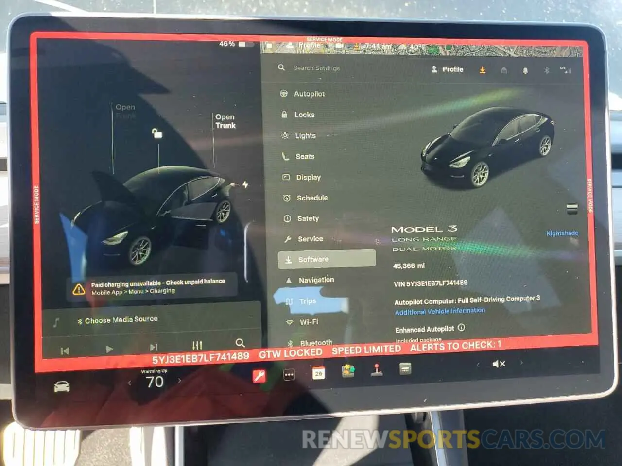 9 Photograph of a damaged car 5YJ3E1EB7LF741489 TESLA MODEL 3 2020