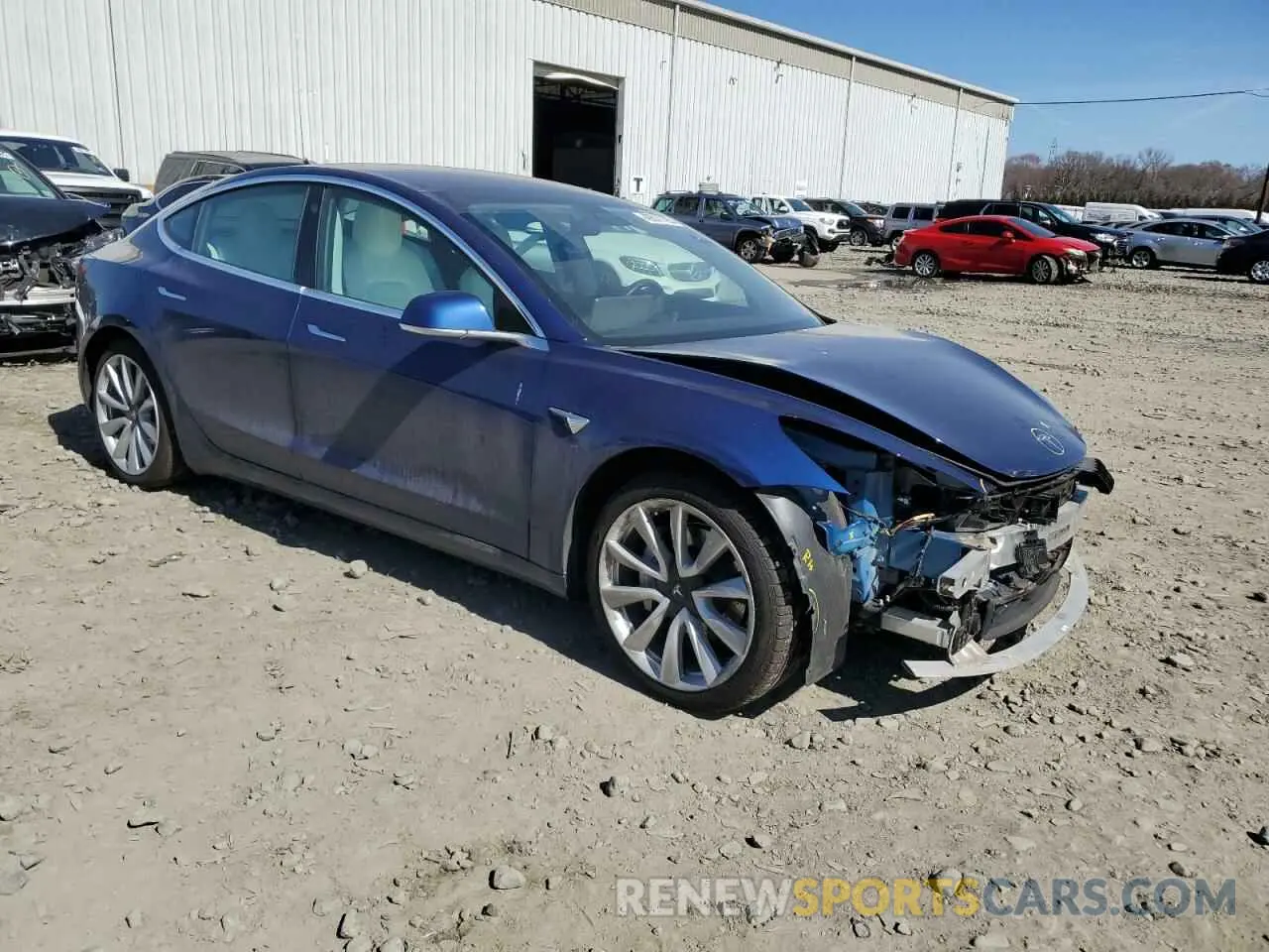 4 Фотография поврежденного автомобиля 5YJ3E1EB7LF791521 TESLA MODEL 3 2020