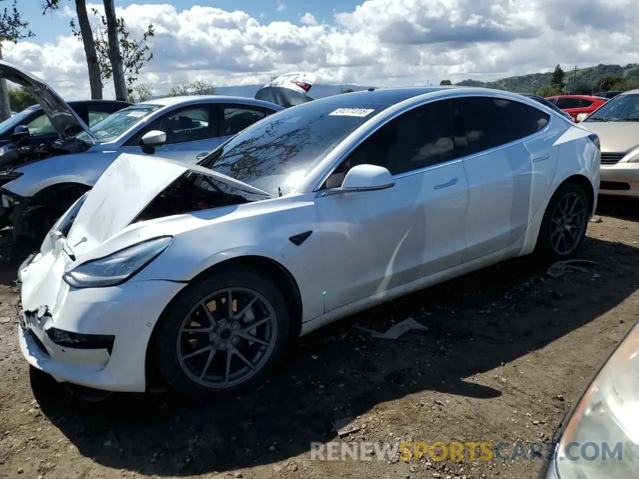 1 Фотография поврежденного автомобиля 5YJ3E1EB7LF806728 TESLA MODEL 3 2020