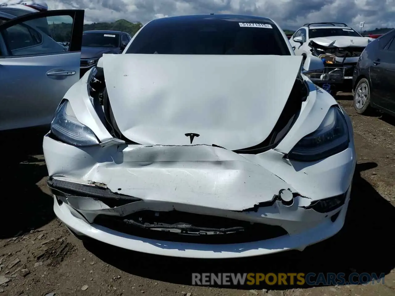 5 Фотография поврежденного автомобиля 5YJ3E1EB7LF806728 TESLA MODEL 3 2020