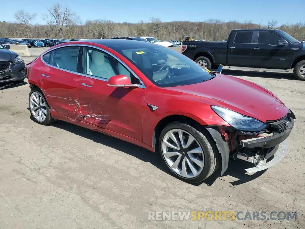 4 Фотография поврежденного автомобиля 5YJ3E1EB8LF543195 TESLA MODEL 3 2020