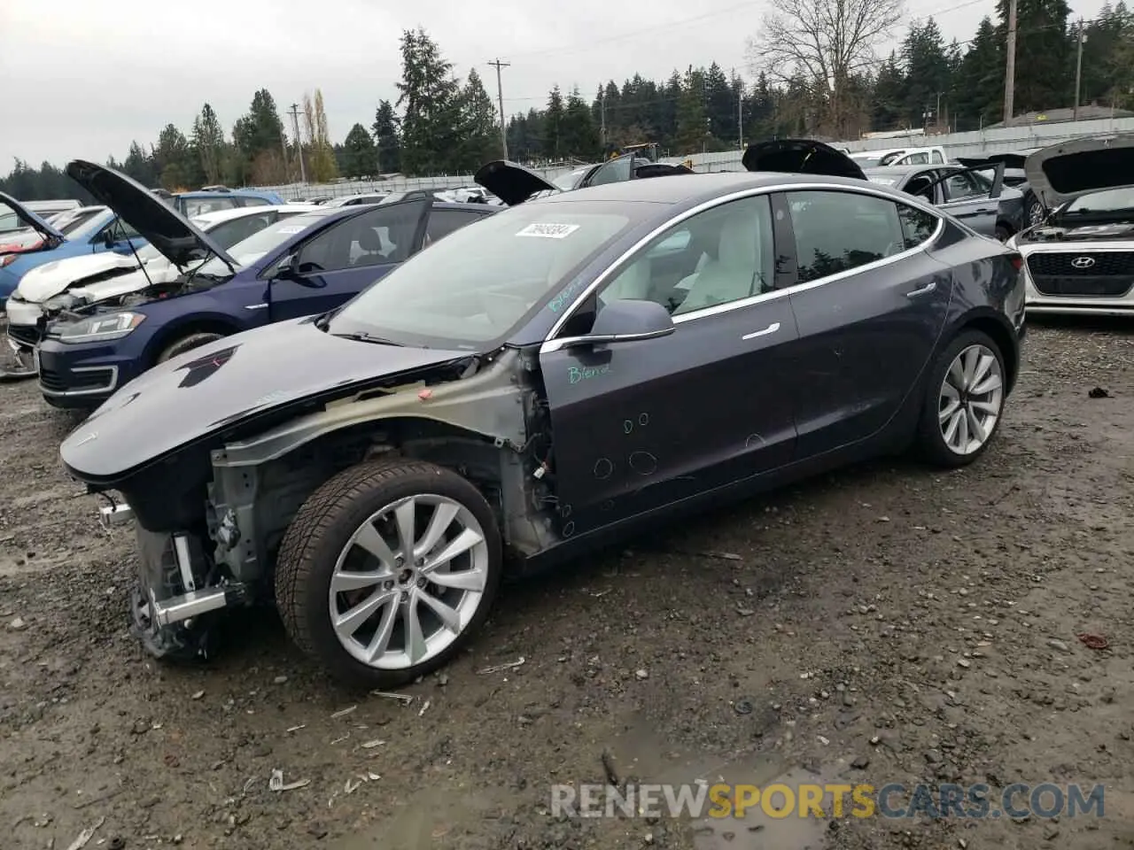 1 Photograph of a damaged car 5YJ3E1EB8LF640283 TESLA MODEL 3 2020