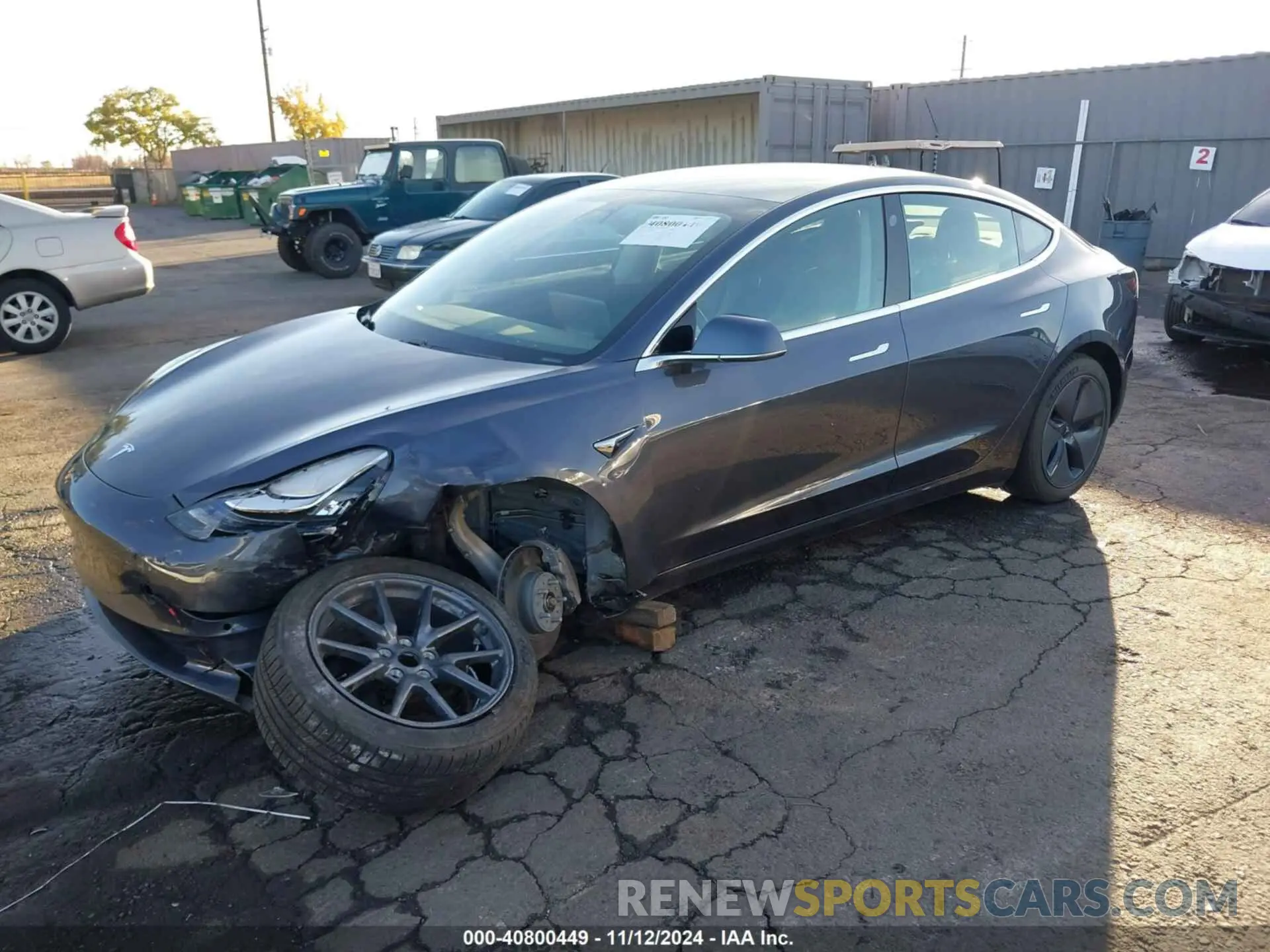 2 Photograph of a damaged car 5YJ3E1EB8LF649548 TESLA MODEL 3 2020