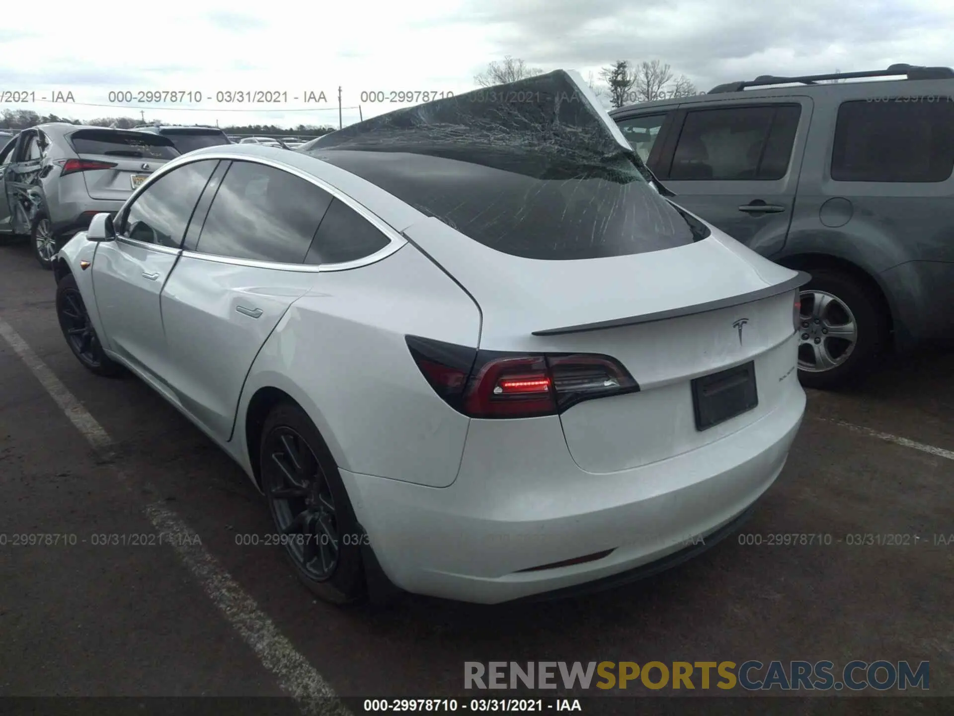 3 Photograph of a damaged car 5YJ3E1EB8LF665006 TESLA MODEL 3 2020