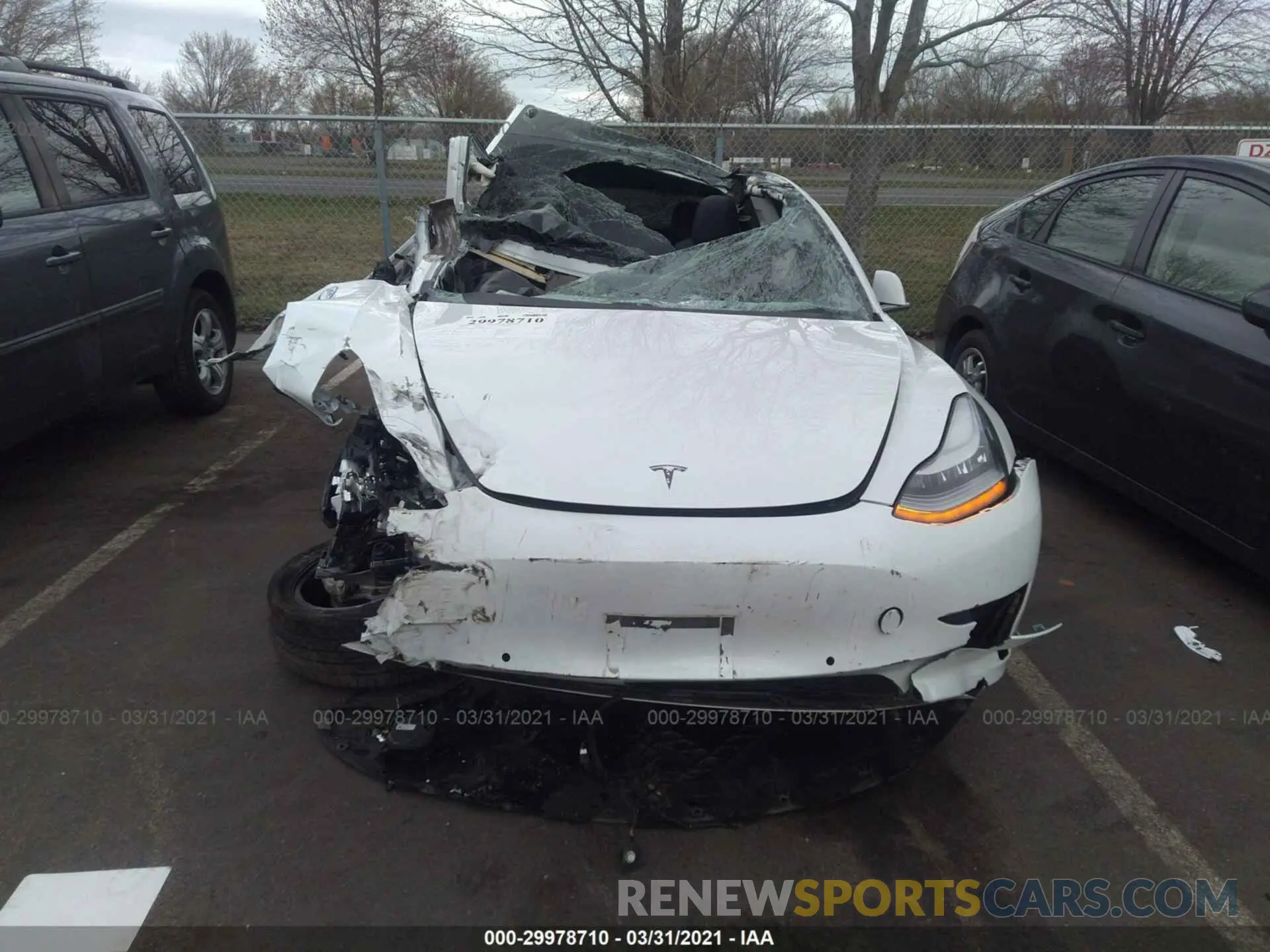 6 Photograph of a damaged car 5YJ3E1EB8LF665006 TESLA MODEL 3 2020