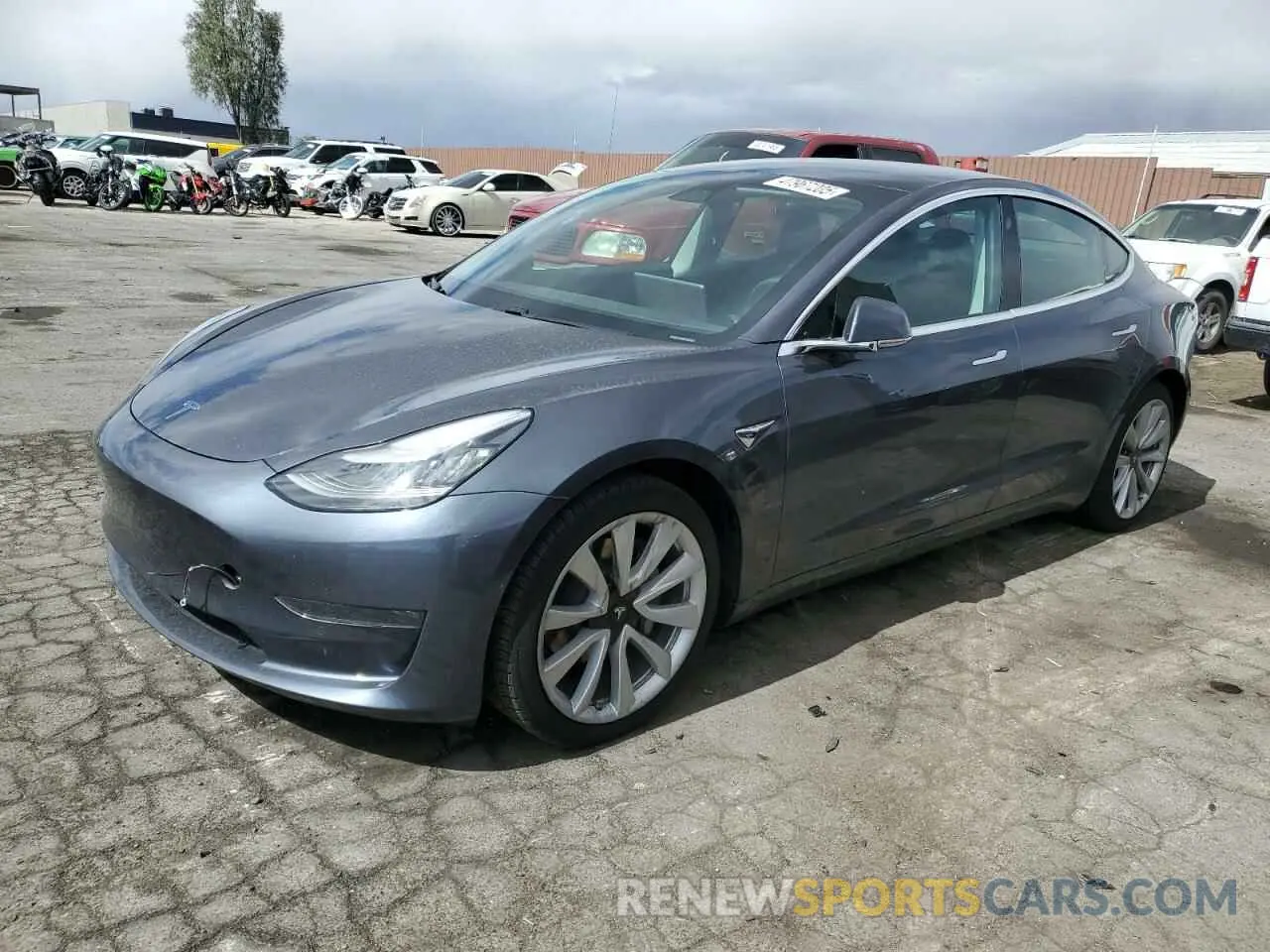 1 Photograph of a damaged car 5YJ3E1EB8LF712079 TESLA MODEL 3 2020