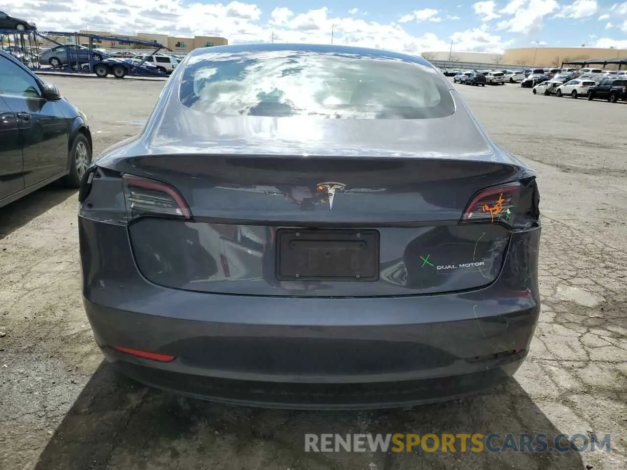 6 Photograph of a damaged car 5YJ3E1EB8LF712079 TESLA MODEL 3 2020