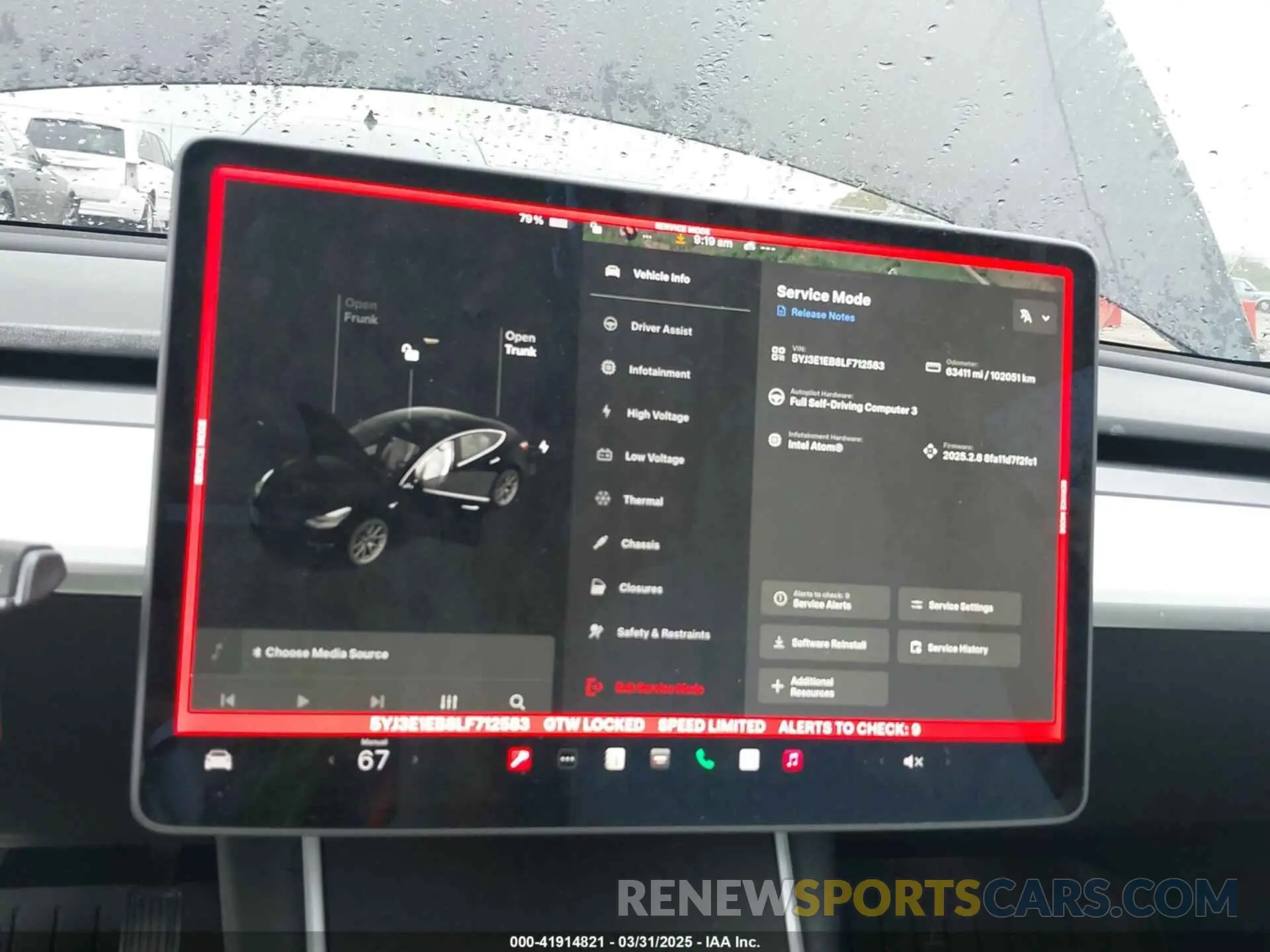 19 Photograph of a damaged car 5YJ3E1EB8LF712583 TESLA MODEL 3 2020