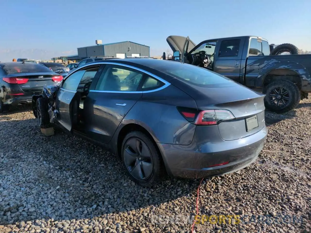 2 Photograph of a damaged car 5YJ3E1EB8LF741713 TESLA MODEL 3 2020