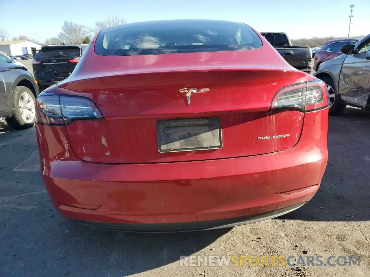 6 Photograph of a damaged car 5YJ3E1EB8LF744353 TESLA MODEL 3 2020
