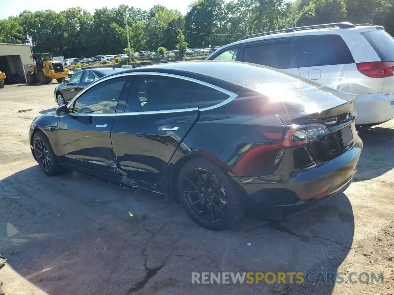 2 Фотография поврежденного автомобиля 5YJ3E1EB9LF599873 TESLA MODEL 3 2020