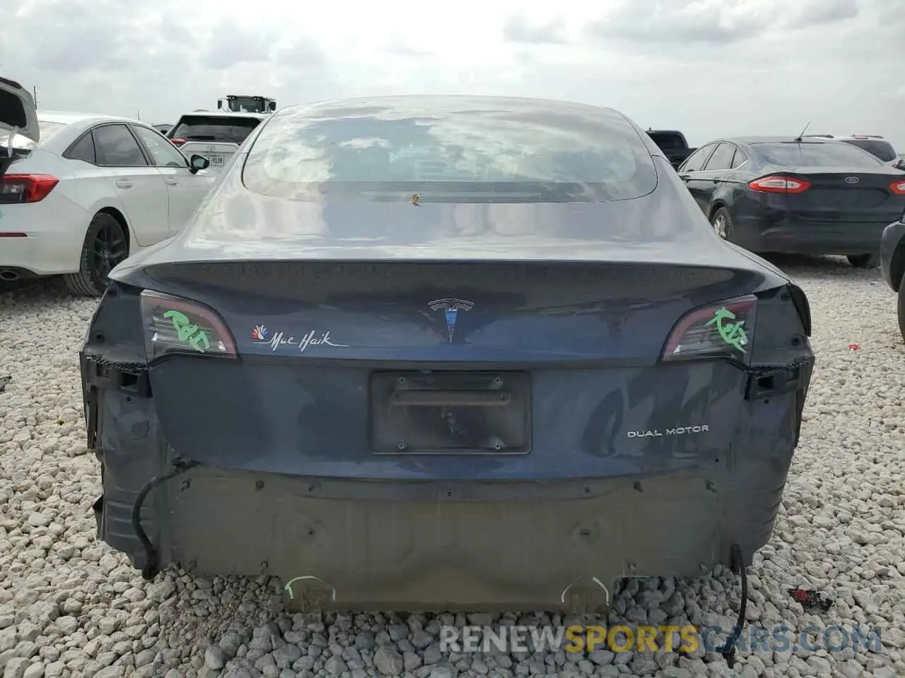 6 Photograph of a damaged car 5YJ3E1EB9LF616154 TESLA MODEL 3 2020