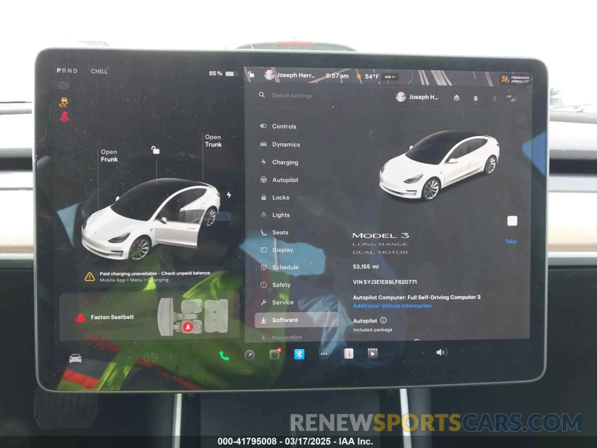 7 Фотография поврежденного автомобиля 5YJ3E1EB9LF620771 TESLA MODEL 3 2020
