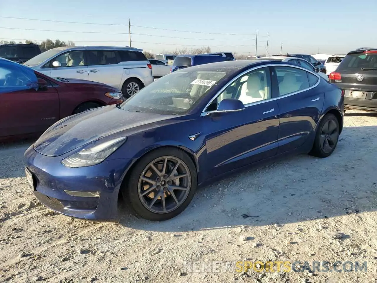 1 Photograph of a damaged car 5YJ3E1EB9LF621998 TESLA MODEL 3 2020