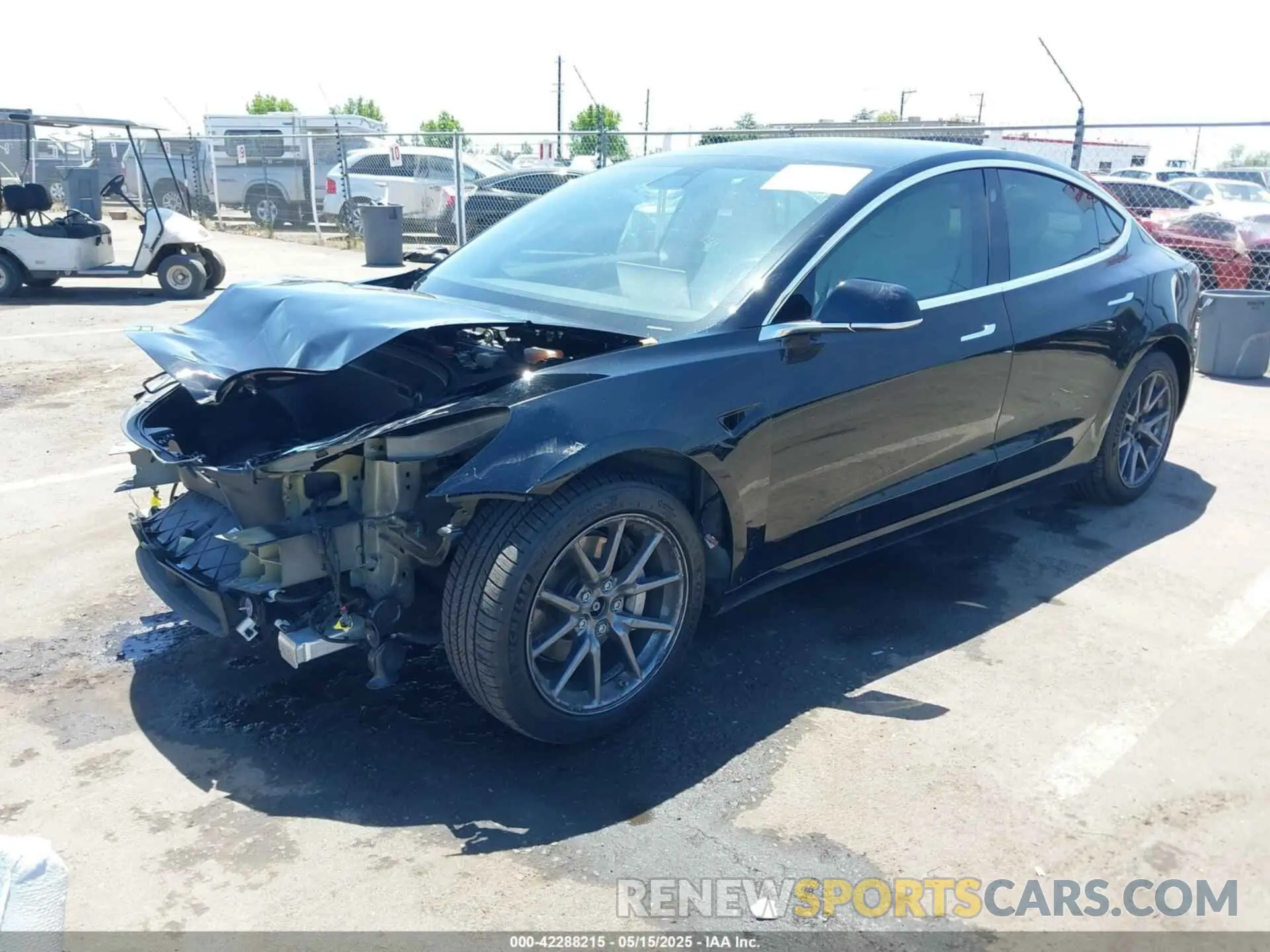 2 Photograph of a damaged car 5YJ3E1EB9LF638932 TESLA MODEL 3 2020