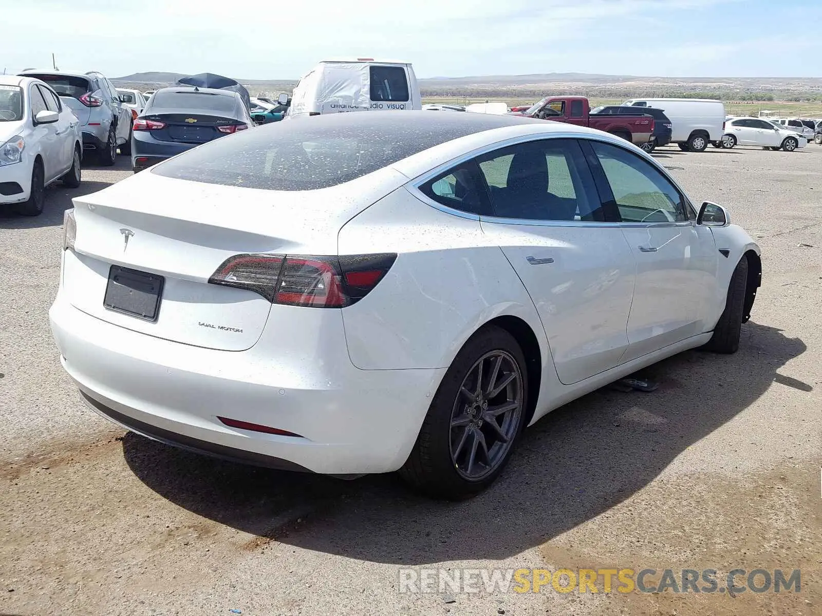 4 Photograph of a damaged car 5YJ3E1EB9LF665175 TESLA MODEL 3 2020