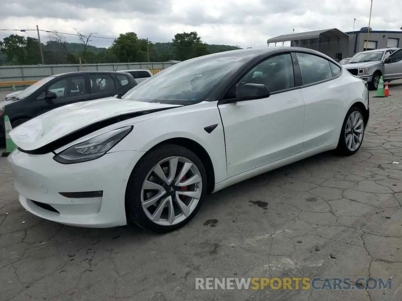 1 Photograph of a damaged car 5YJ3E1EB9LF667394 TESLA MODEL 3 2020