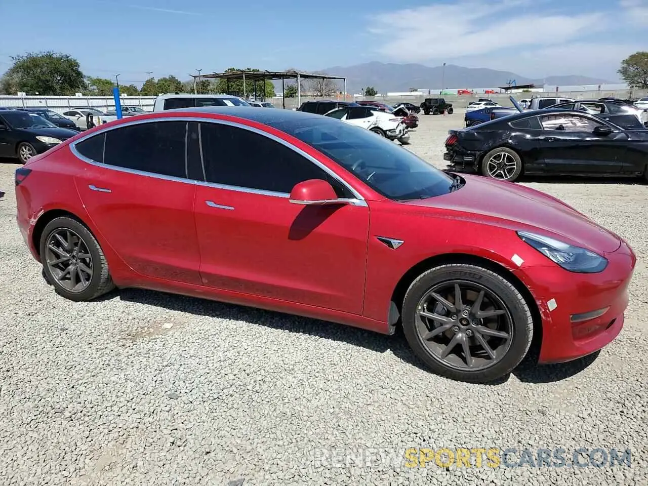 4 Photograph of a damaged car 5YJ3E1EB9LF744314 TESLA MODEL 3 2020