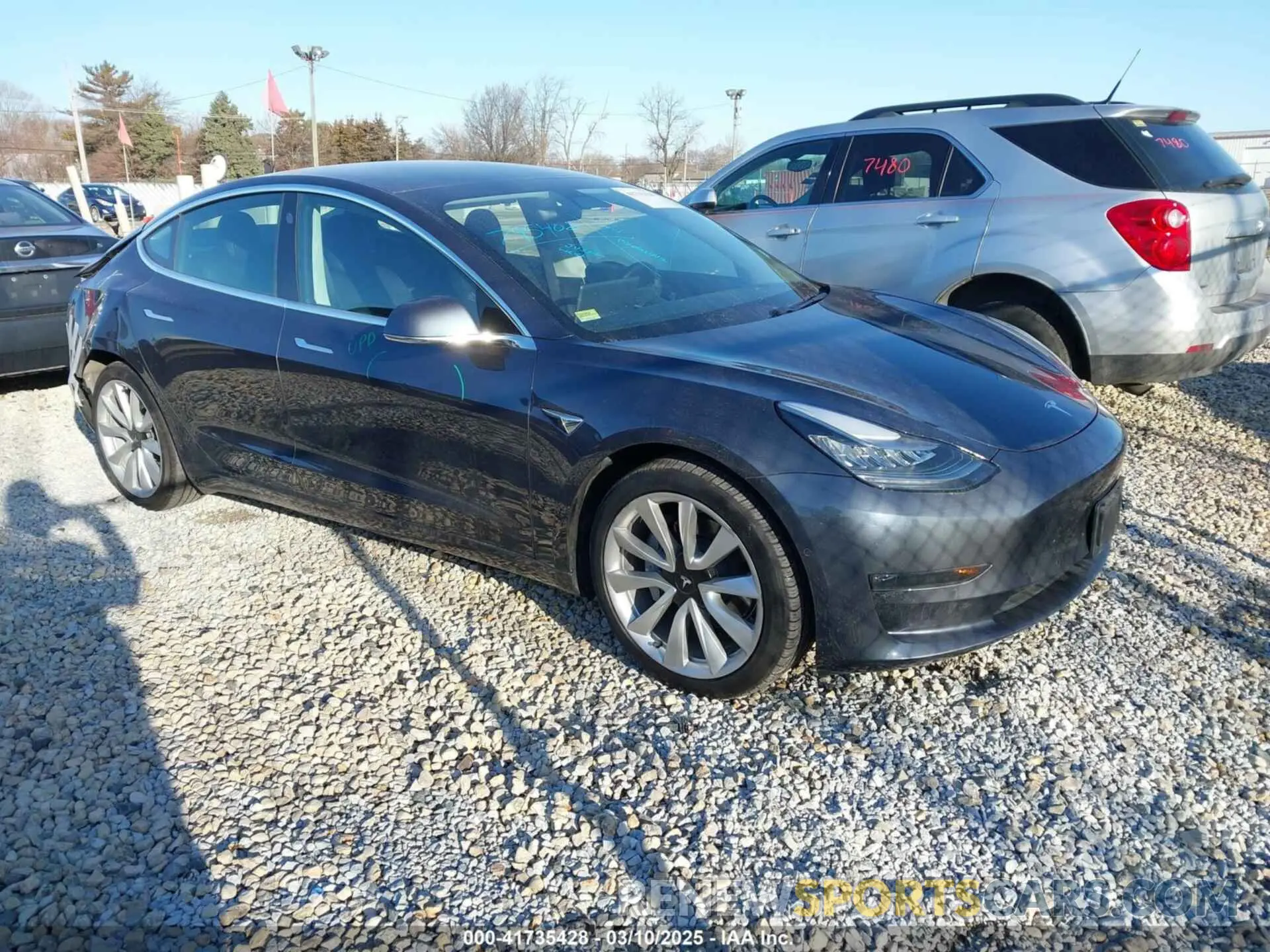 1 Photograph of a damaged car 5YJ3E1EB9LF795408 TESLA MODEL 3 2020