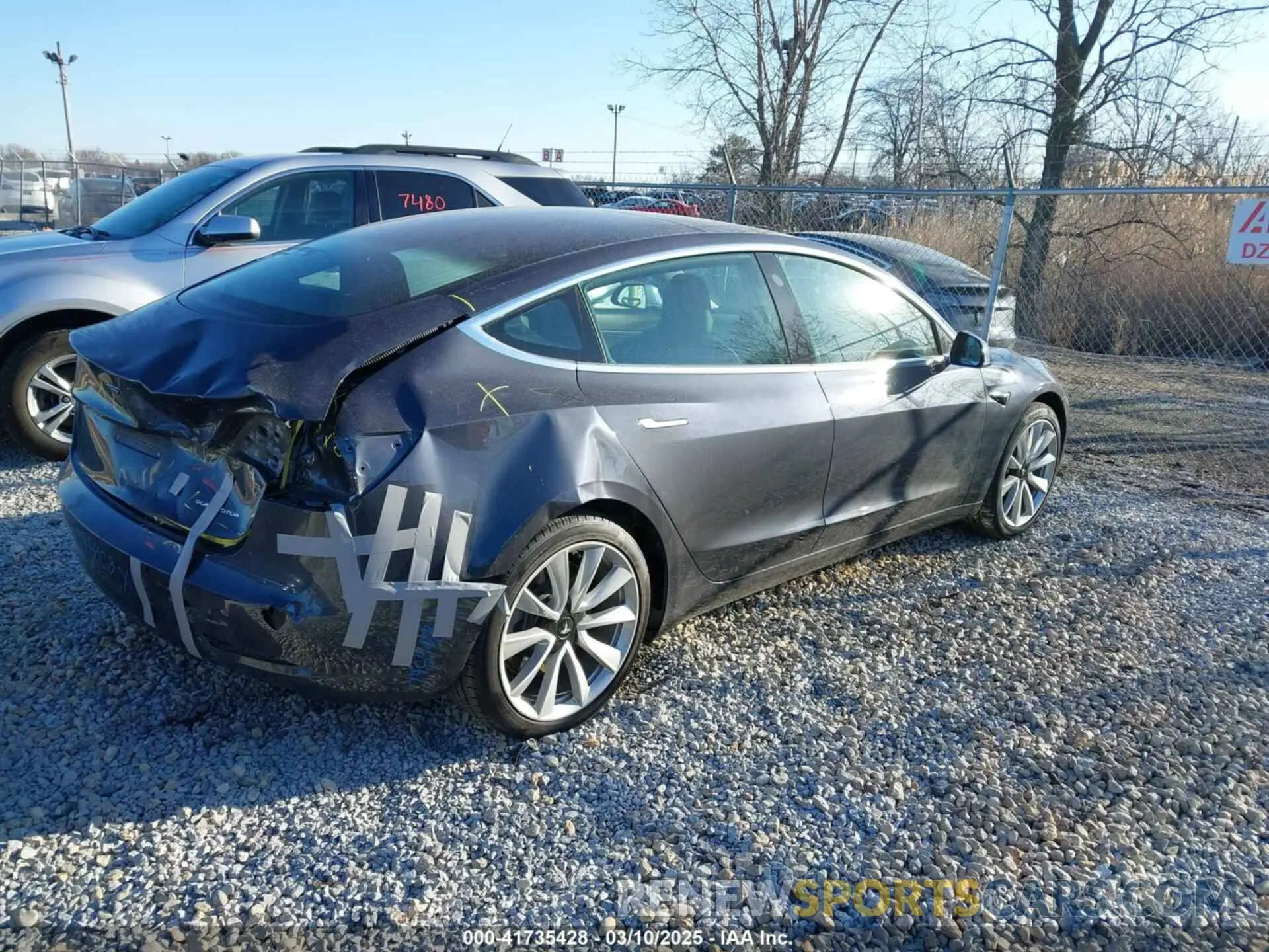 4 Photograph of a damaged car 5YJ3E1EB9LF795408 TESLA MODEL 3 2020