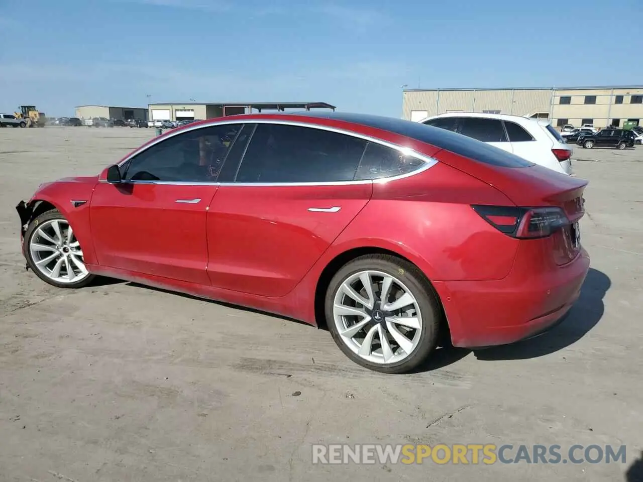 2 Photograph of a damaged car 5YJ3E1EB9LF801305 TESLA MODEL 3 2020