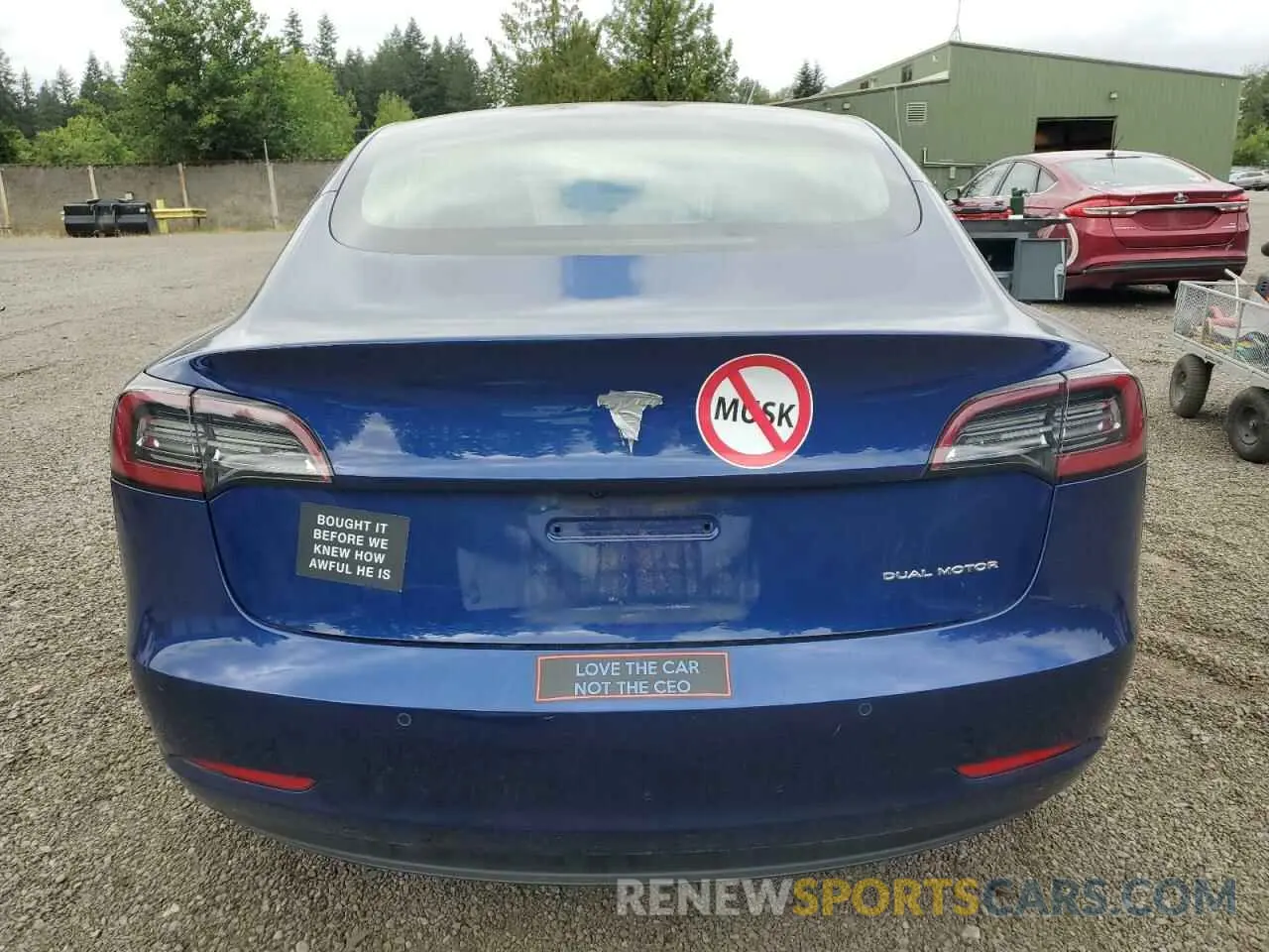 6 Photograph of a damaged car 5YJ3E1EBXLF617698 TESLA MODEL 3 2020