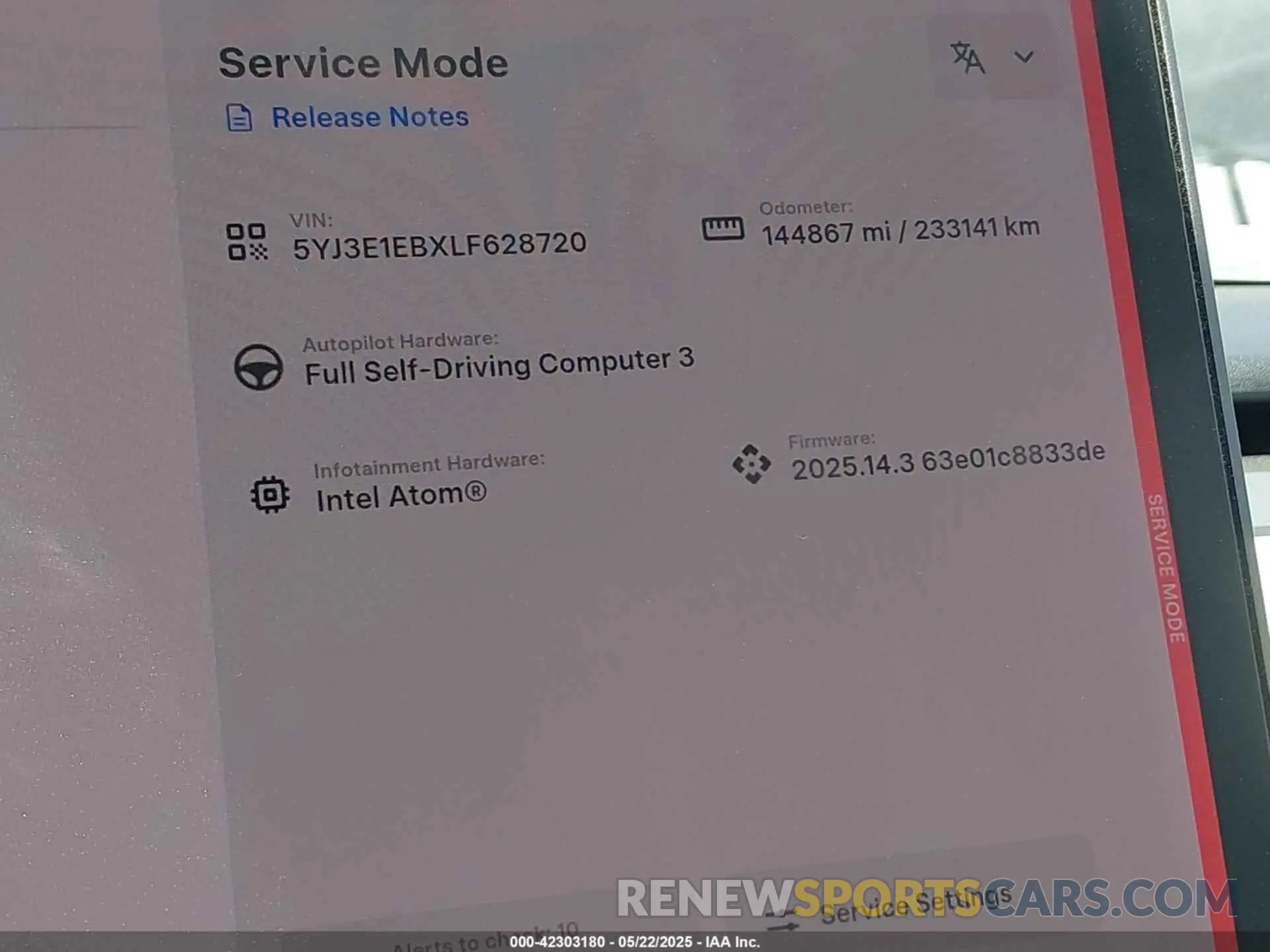 7 Фотография поврежденного автомобиля 5YJ3E1EBXLF628720 TESLA MODEL 3 2020