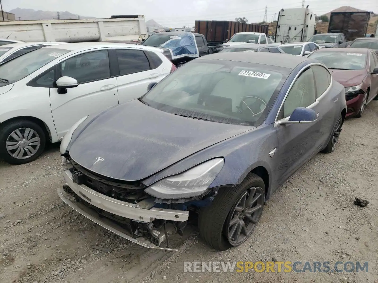 2 Фотография поврежденного автомобиля 5YJ3E1EBXLF639409 TESLA MODEL 3 2020