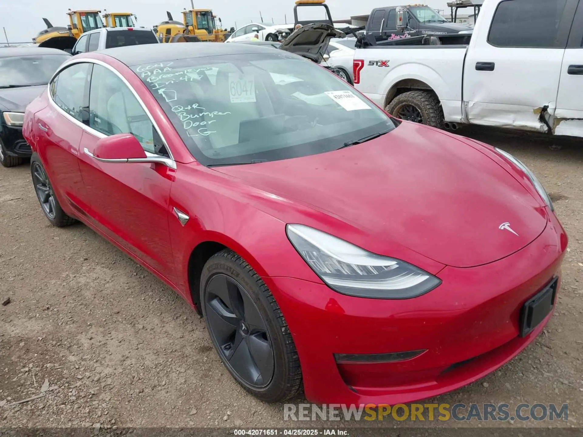 1 Photograph of a damaged car 5YJ3E1EBXLF651396 TESLA MODEL 3 2020