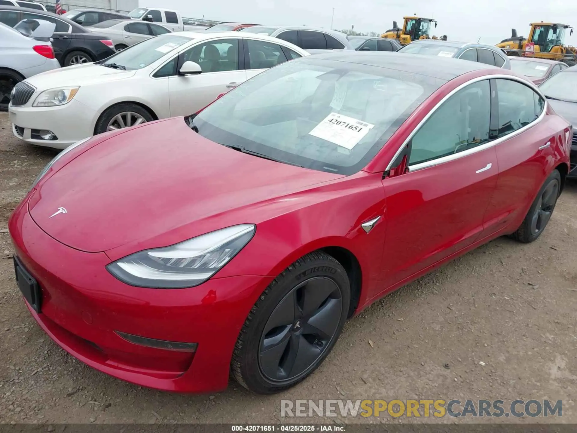 2 Photograph of a damaged car 5YJ3E1EBXLF651396 TESLA MODEL 3 2020