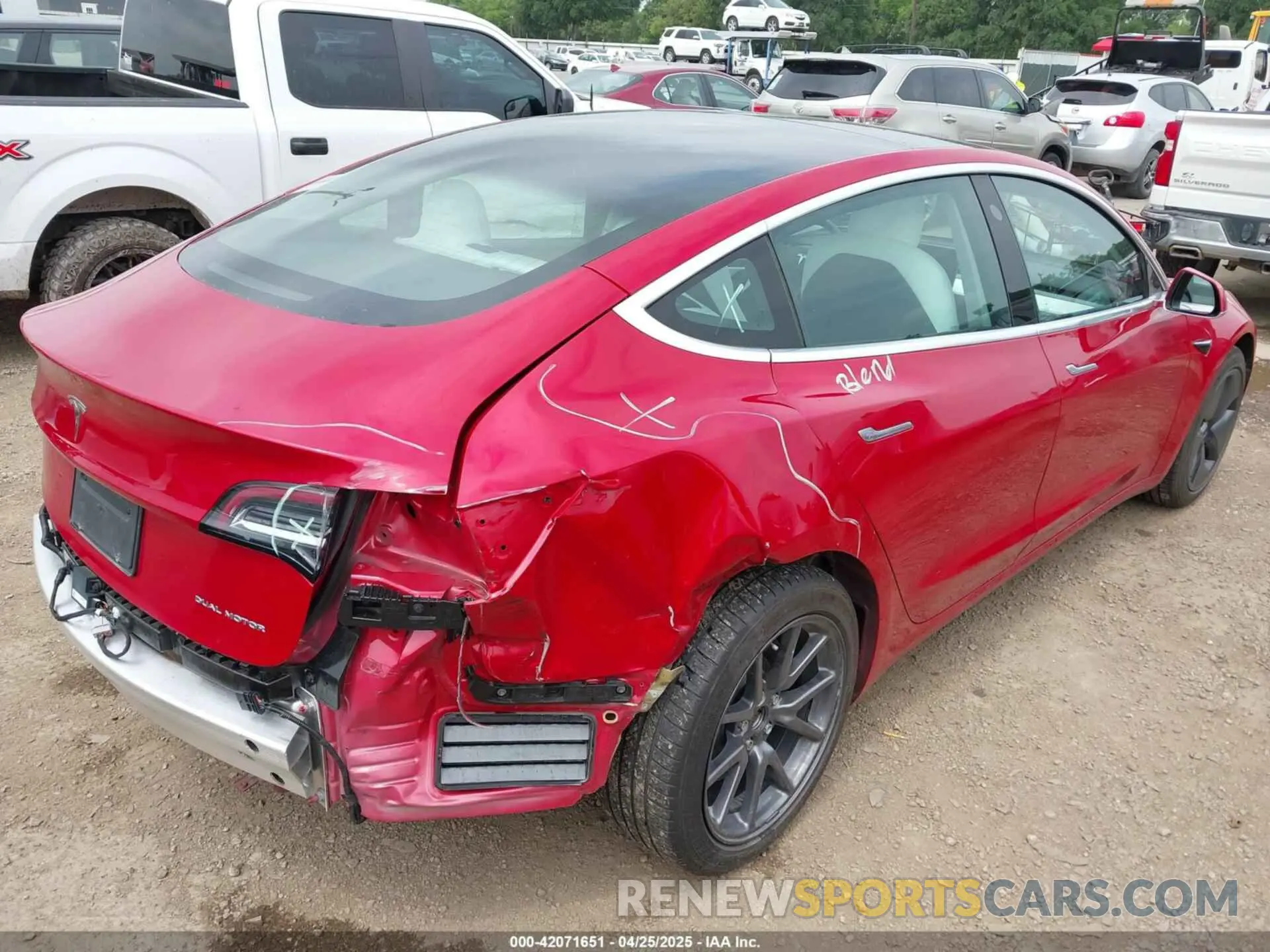 4 Photograph of a damaged car 5YJ3E1EBXLF651396 TESLA MODEL 3 2020