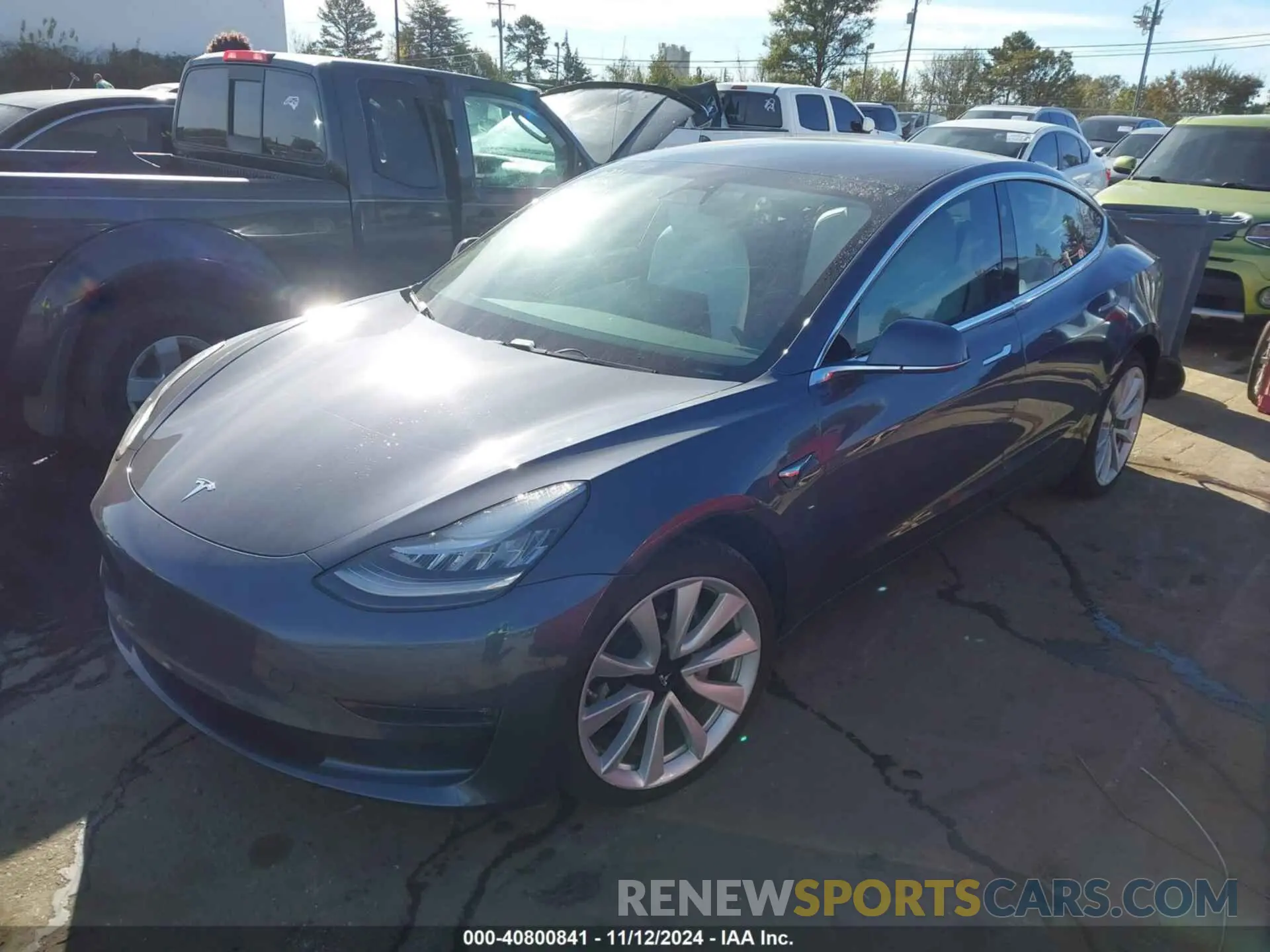 2 Photograph of a damaged car 5YJ3E1EBXLF651933 TESLA MODEL 3 2020