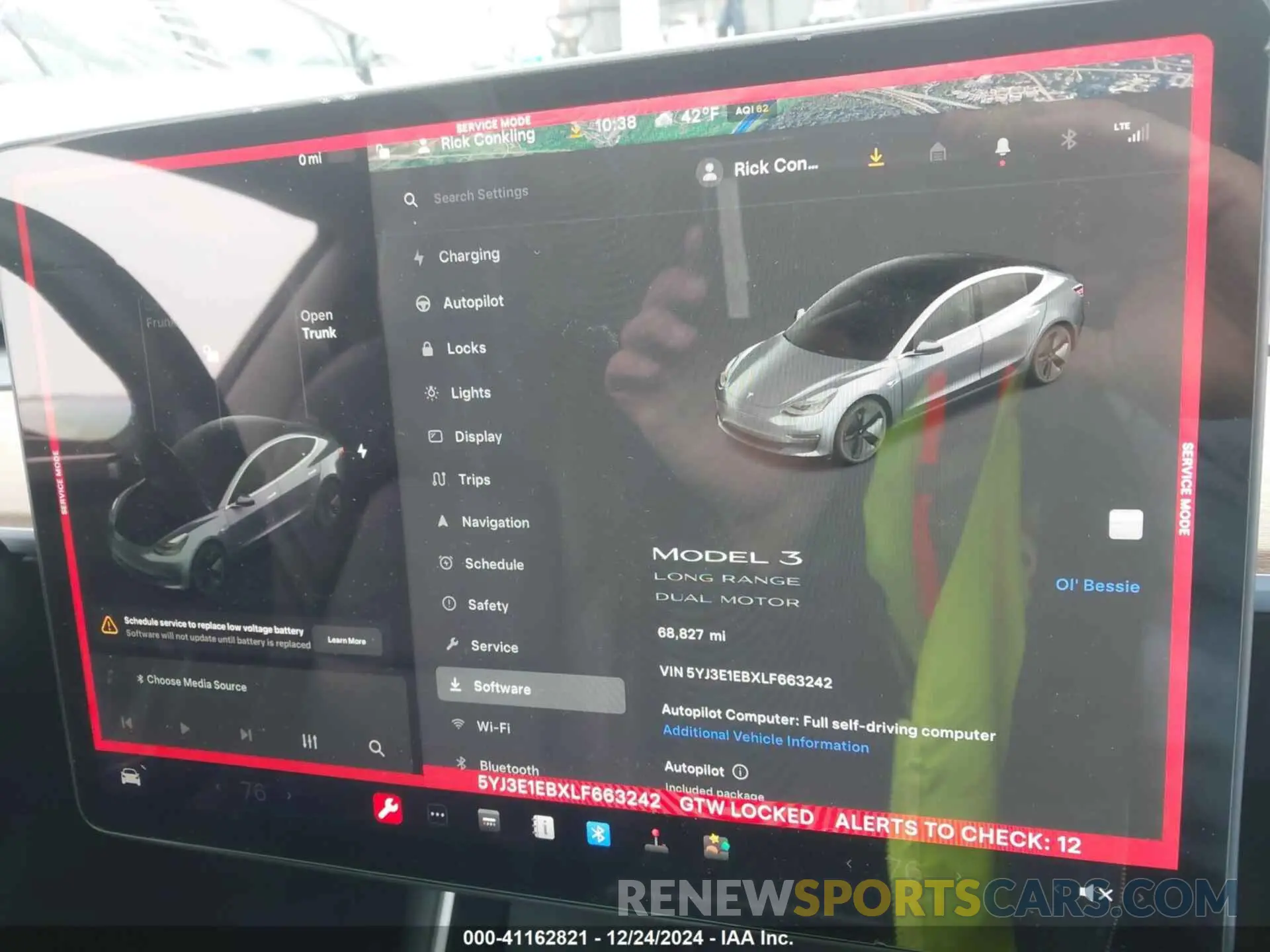 7 Photograph of a damaged car 5YJ3E1EBXLF663242 TESLA MODEL 3 2020