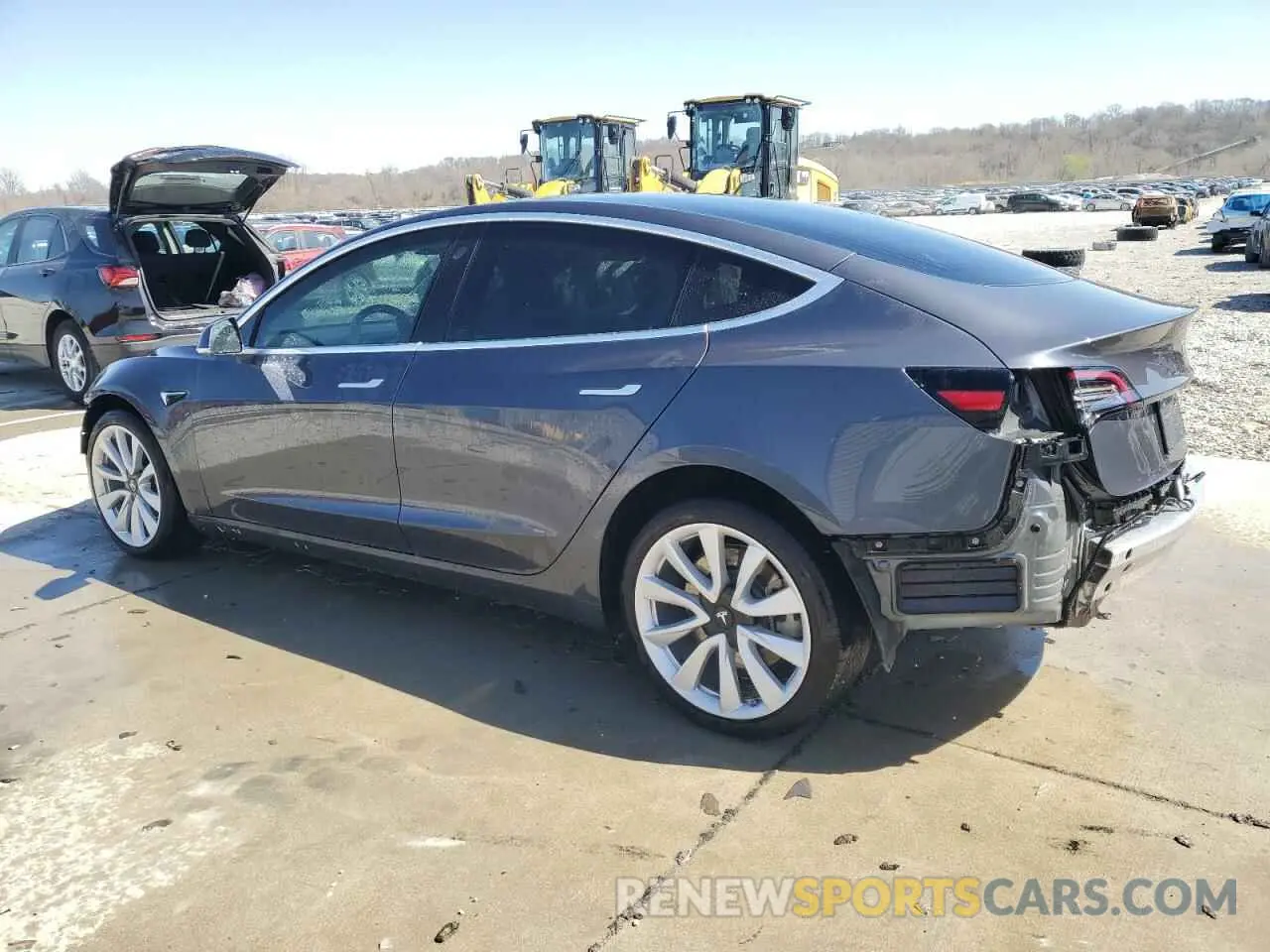 2 Photograph of a damaged car 5YJ3E1EBXLF668795 TESLA MODEL 3 2020