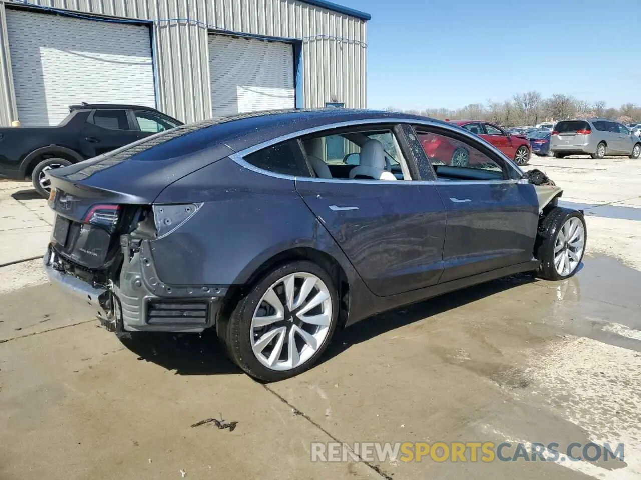 3 Photograph of a damaged car 5YJ3E1EBXLF668795 TESLA MODEL 3 2020
