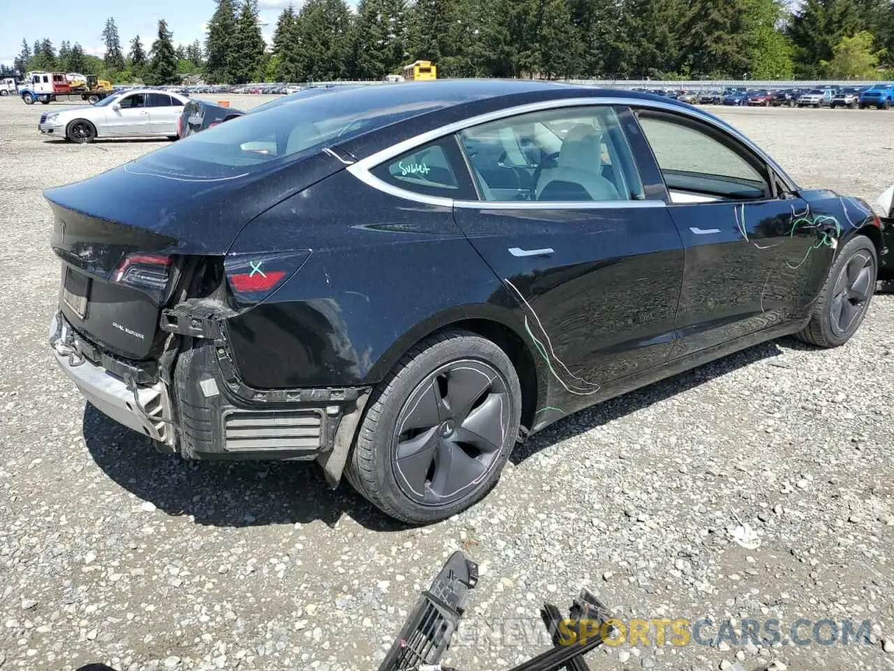 3 Фотография поврежденного автомобиля 5YJ3E1EBXLF795689 TESLA MODEL 3 2020
