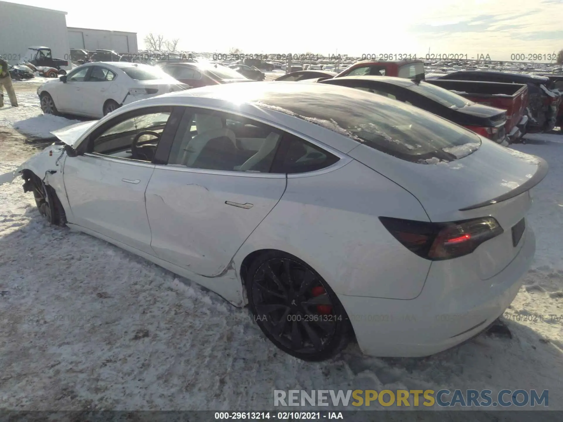 3 Photograph of a damaged car 5YJ3E1EC0LF796505 TESLA MODEL 3 2020