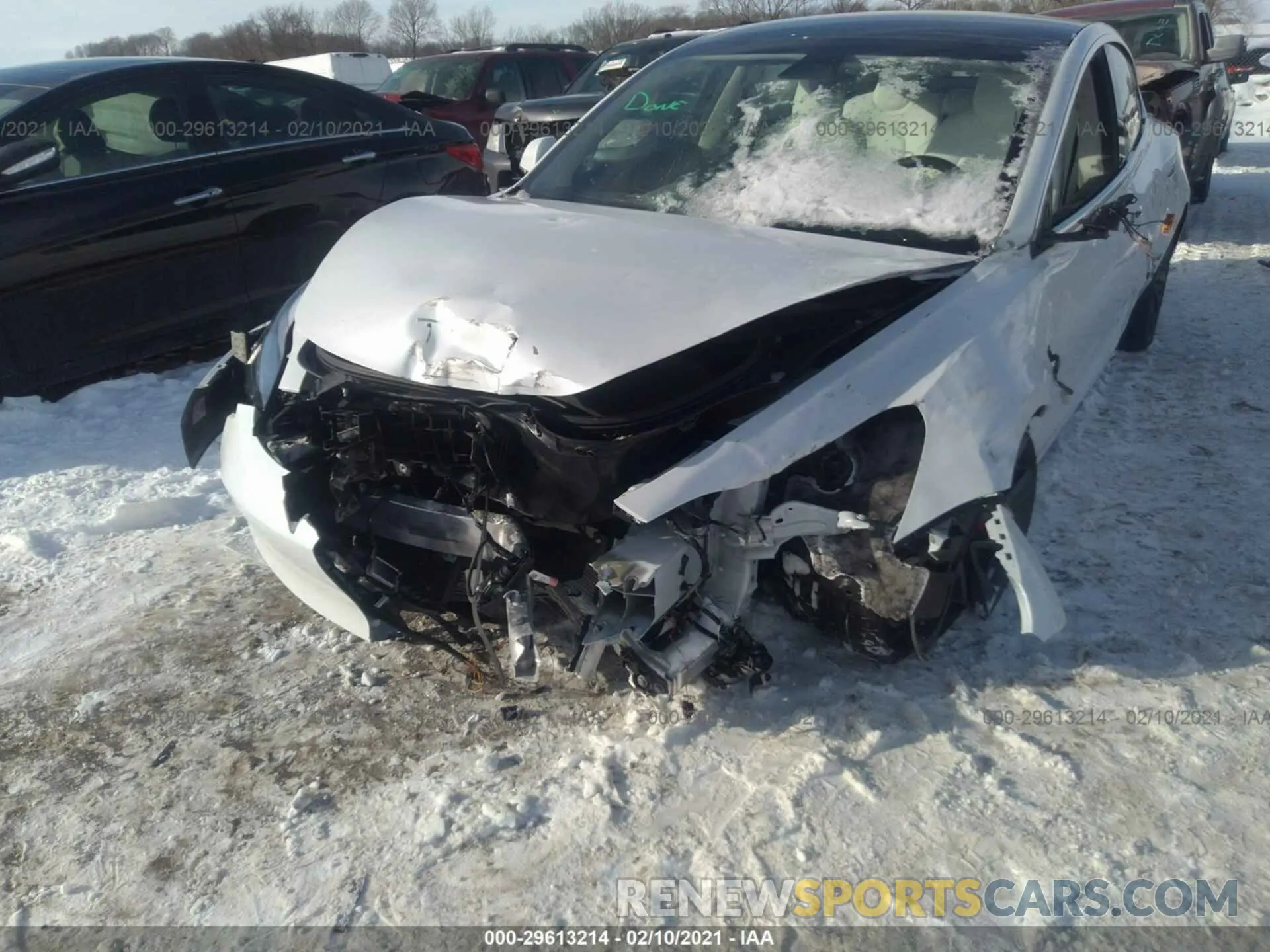 6 Photograph of a damaged car 5YJ3E1EC0LF796505 TESLA MODEL 3 2020