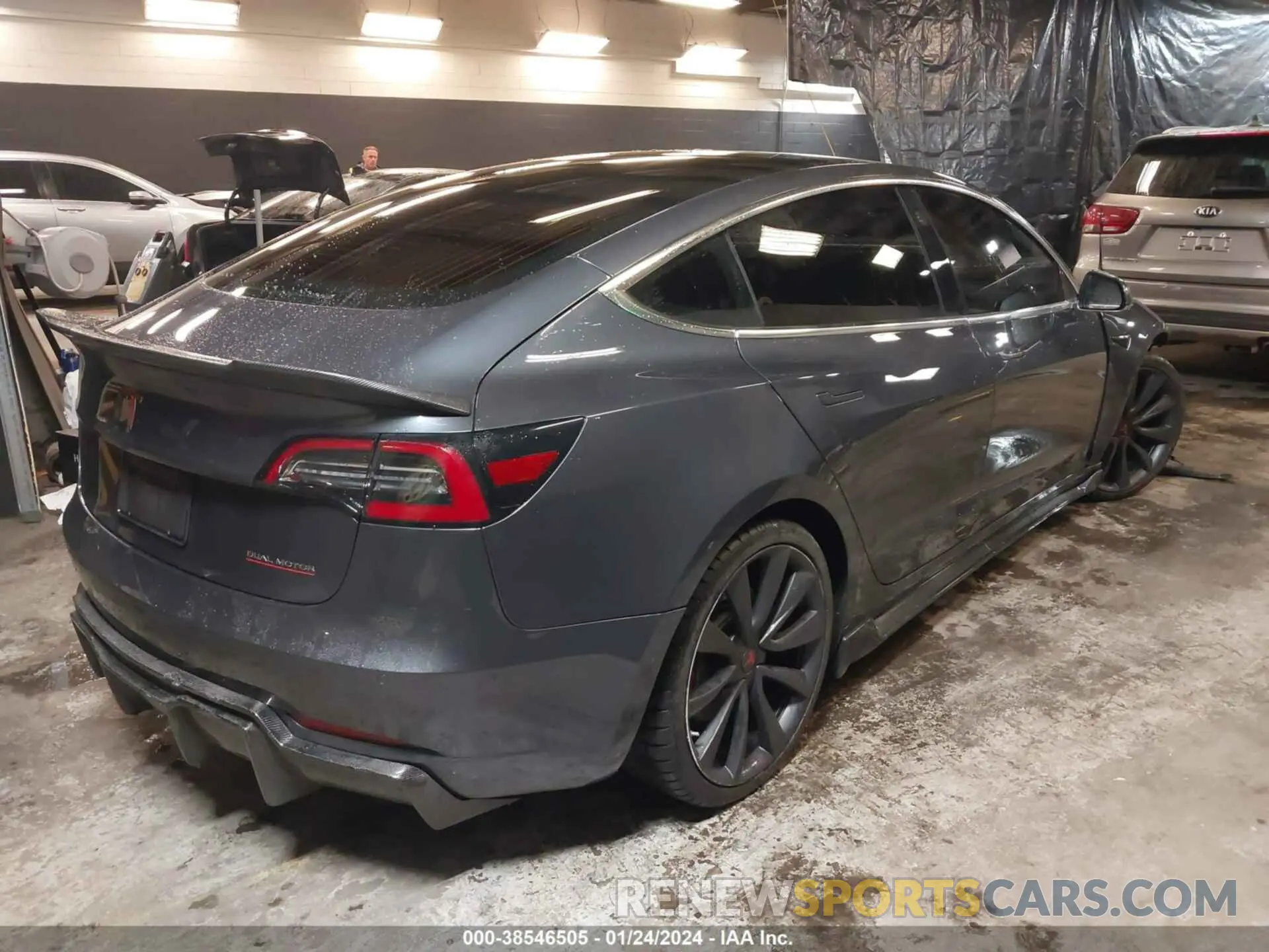 4 Photograph of a damaged car 5YJ3E1EC1LF586169 TESLA MODEL 3 2020