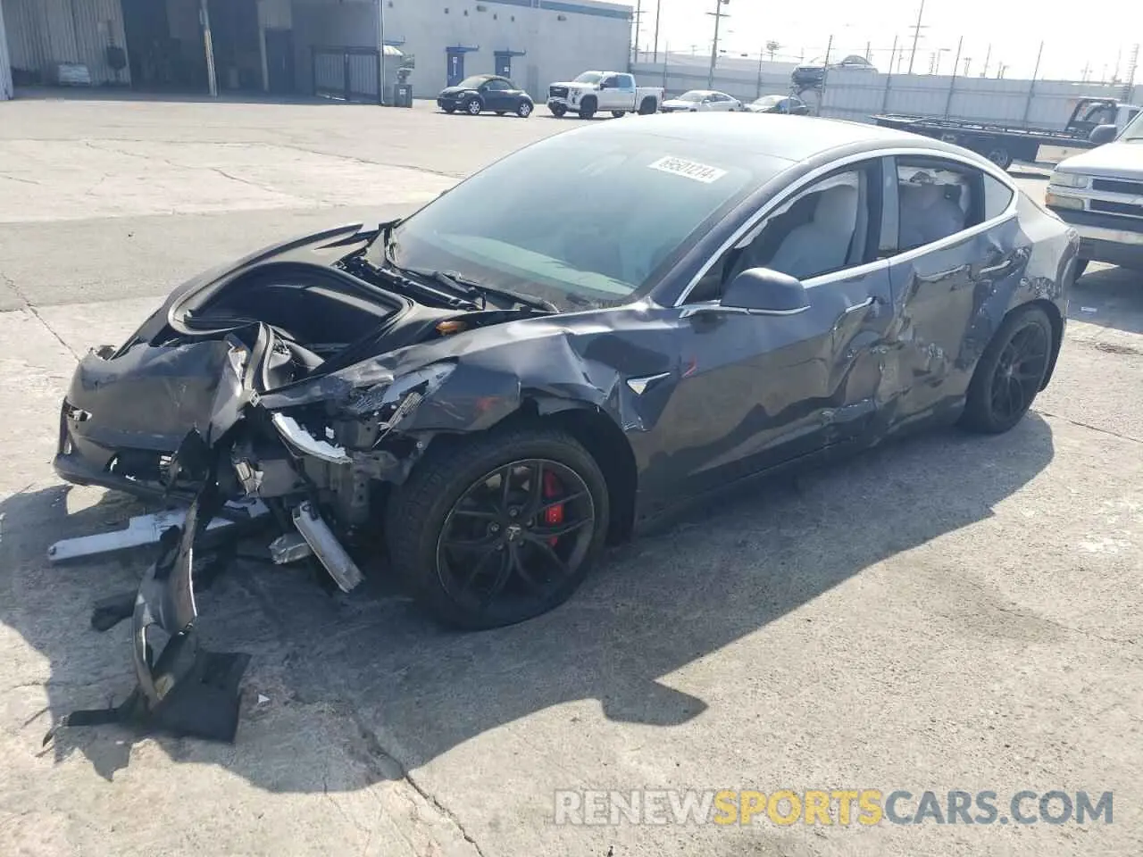 1 Фотография поврежденного автомобиля 5YJ3E1EC1LF669567 TESLA MODEL 3 2020