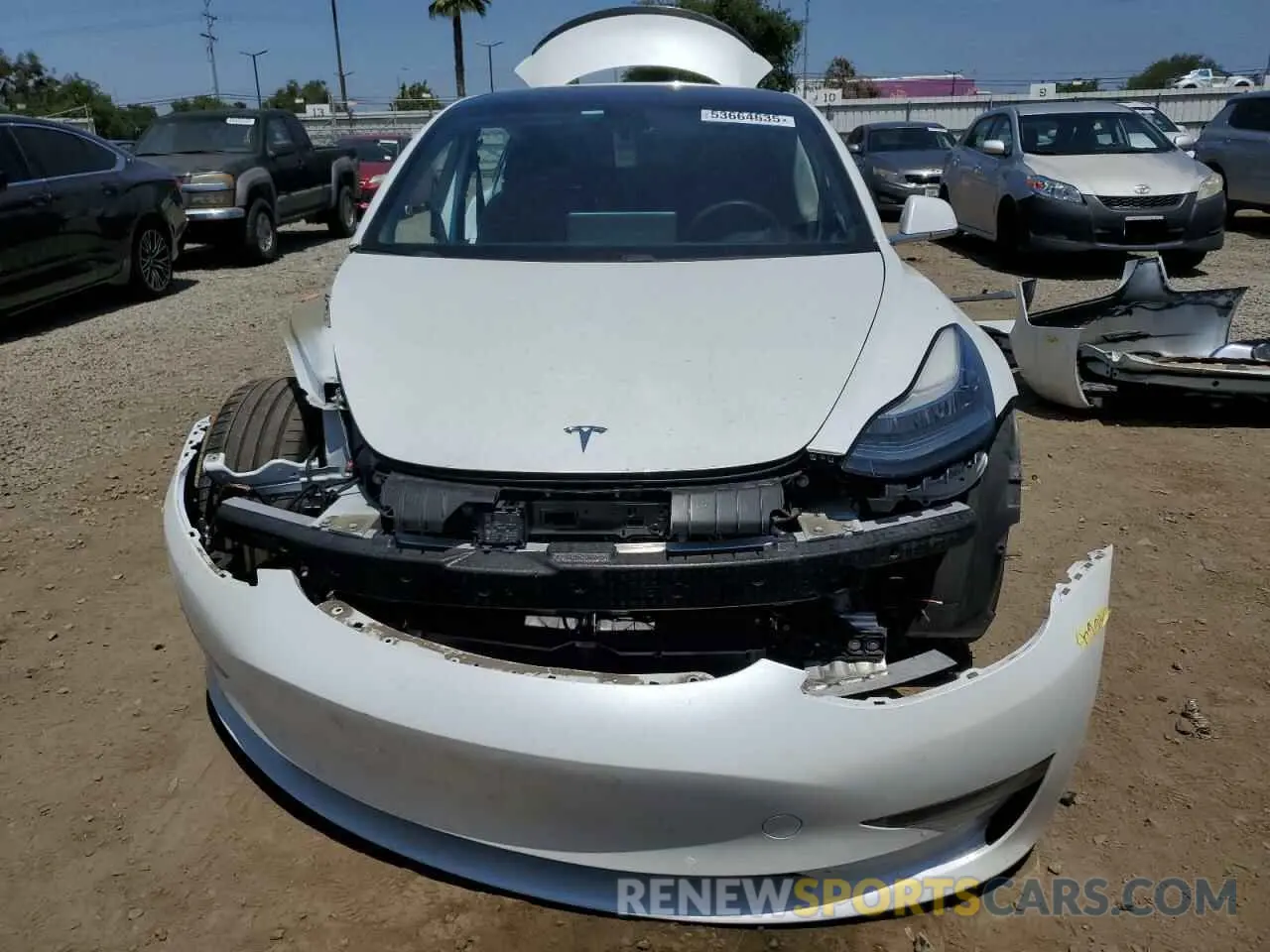 5 Photograph of a damaged car 5YJ3E1EC1LF736281 TESLA MODEL 3 2020