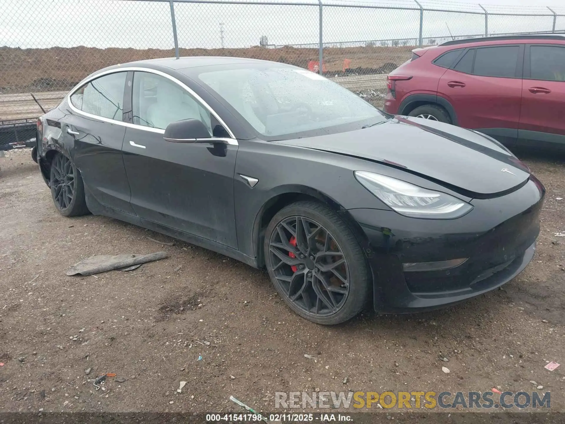 1 Photograph of a damaged car 5YJ3E1EC1LF742792 TESLA MODEL 3 2020