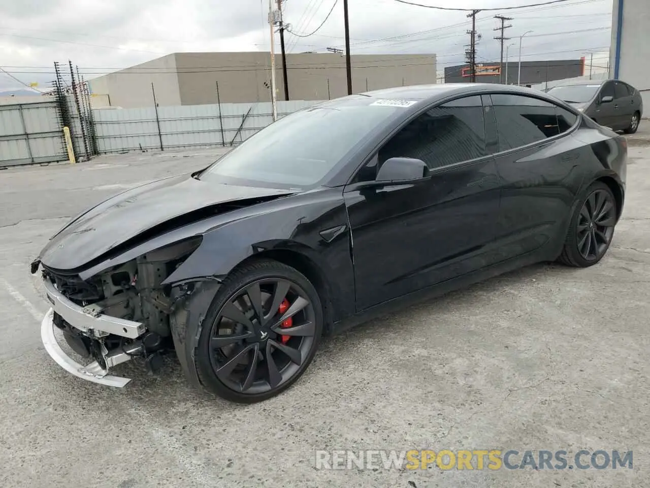 1 Фотография поврежденного автомобиля 5YJ3E1EC1LF746843 TESLA MODEL 3 2020