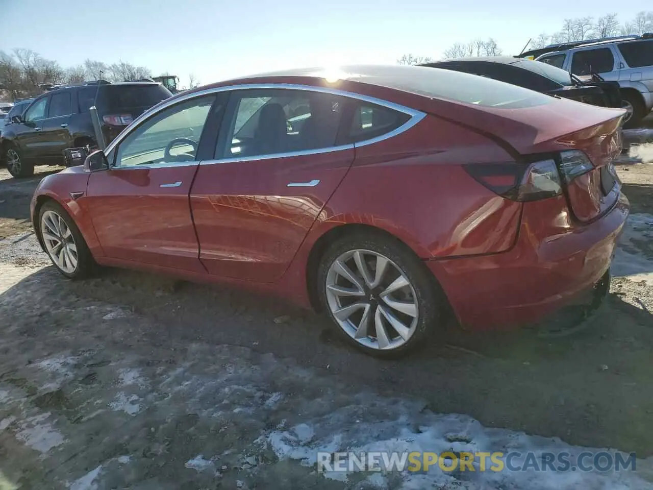 2 Photograph of a damaged car 5YJ3E1EC2LF586763 TESLA MODEL 3 2020