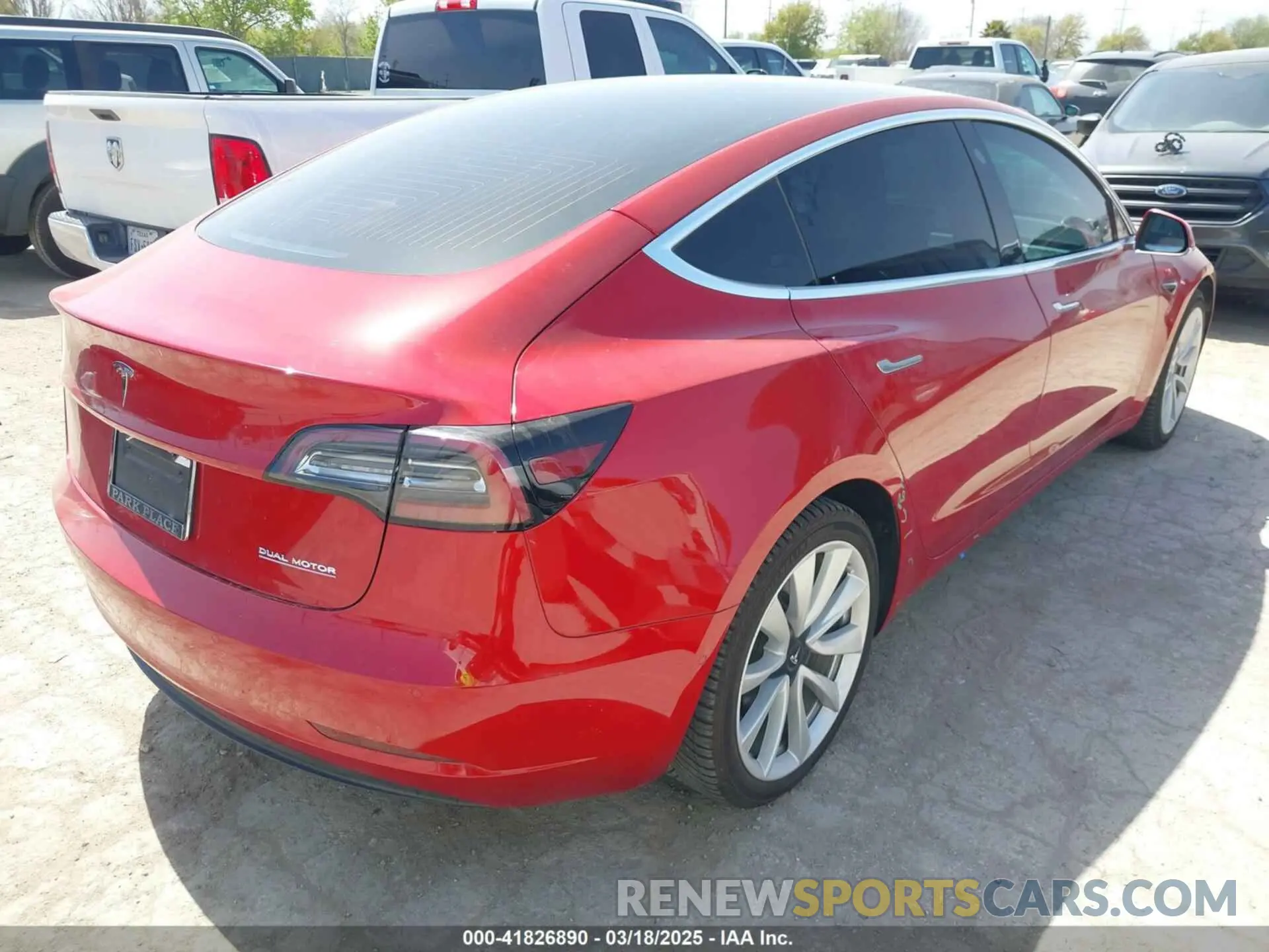 4 Photograph of a damaged car 5YJ3E1EC2LF647223 TESLA MODEL 3 2020