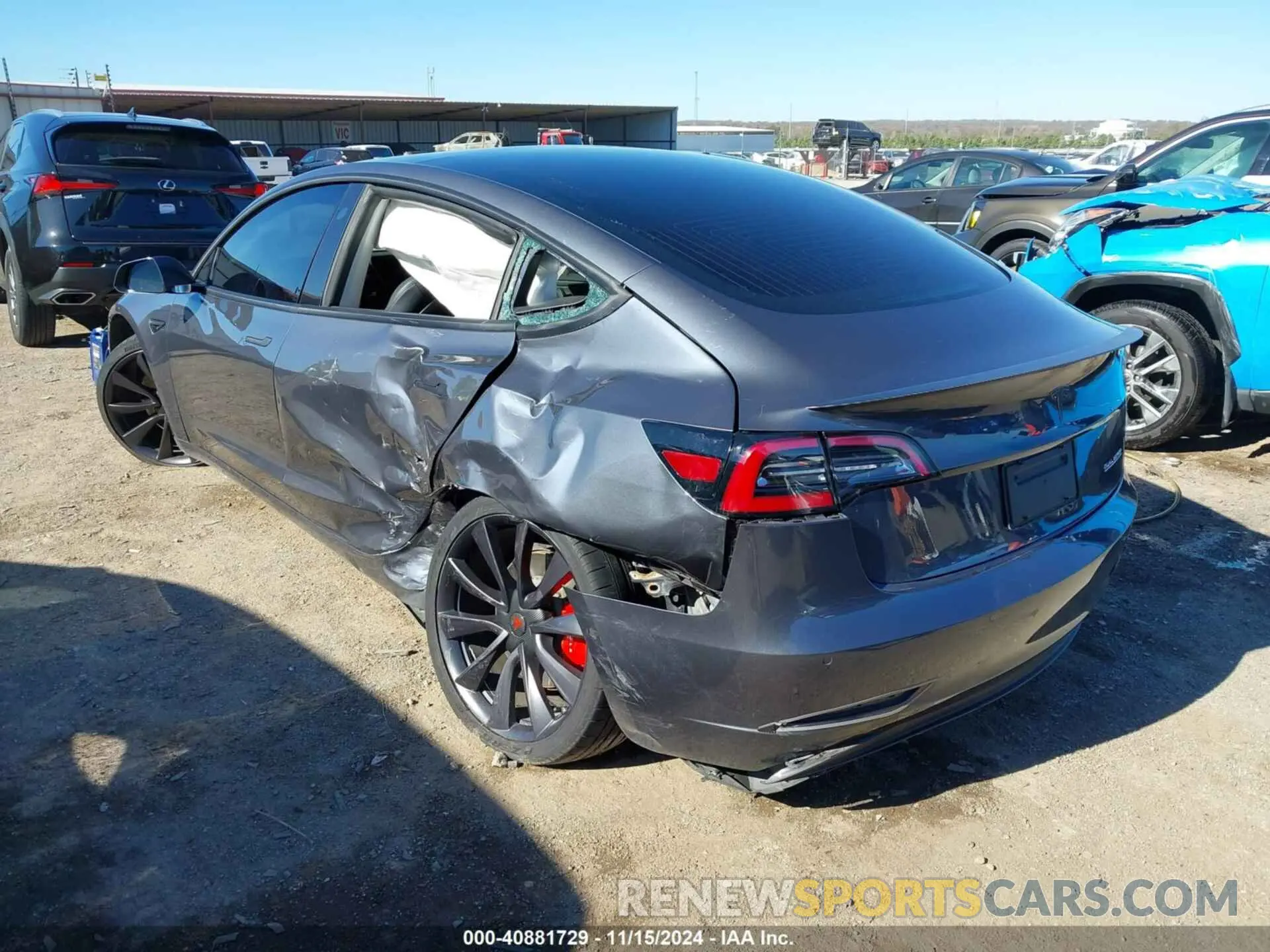 3 Photograph of a damaged car 5YJ3E1EC2LF713348 TESLA MODEL 3 2020