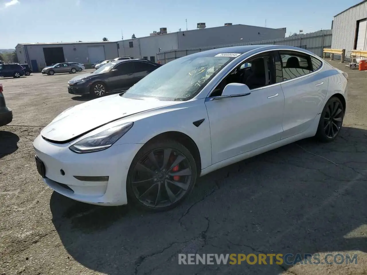 1 Photograph of a damaged car 5YJ3E1EC2LF805463 TESLA MODEL 3 2020