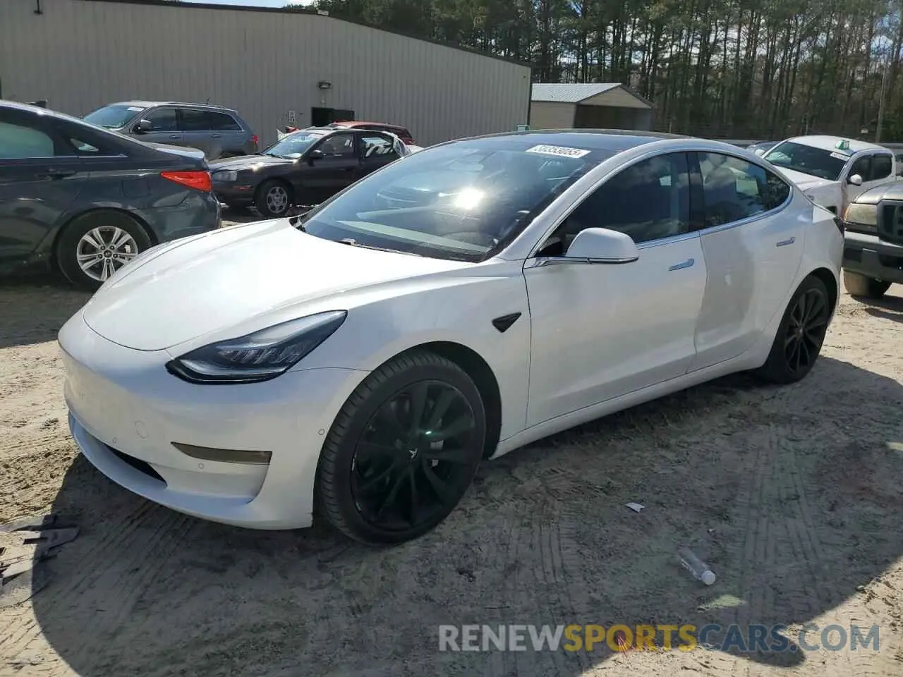 1 Photograph of a damaged car 5YJ3E1EC3LF587002 TESLA MODEL 3 2020