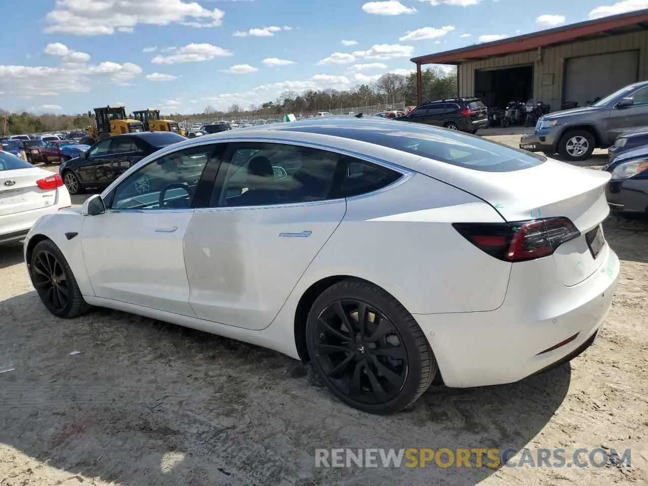 2 Photograph of a damaged car 5YJ3E1EC3LF587002 TESLA MODEL 3 2020