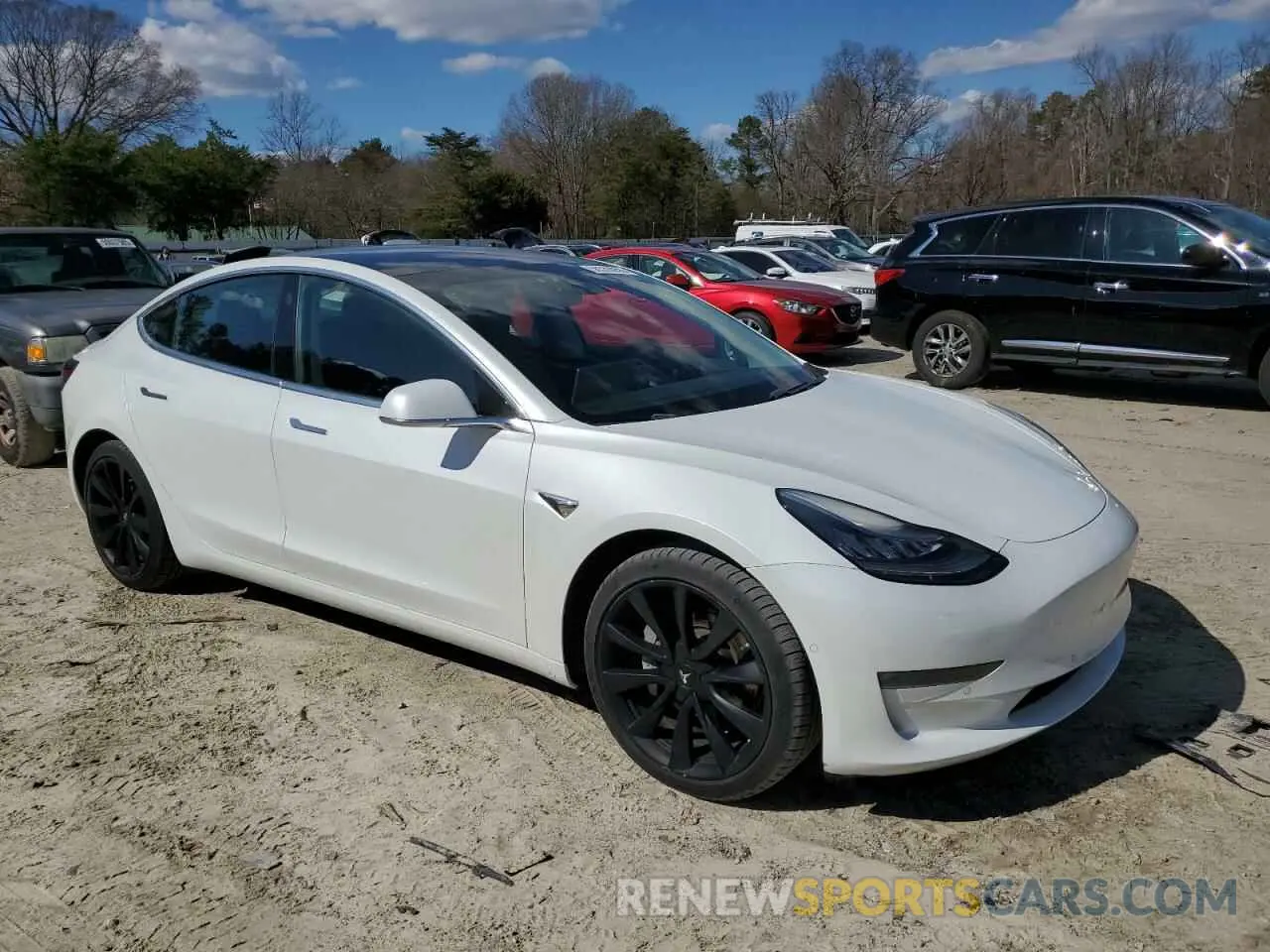 4 Photograph of a damaged car 5YJ3E1EC3LF587002 TESLA MODEL 3 2020